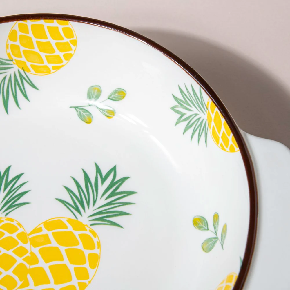 Pineapple Baking Bowl With Handles 7.5 Inch 500 ml - Image 5