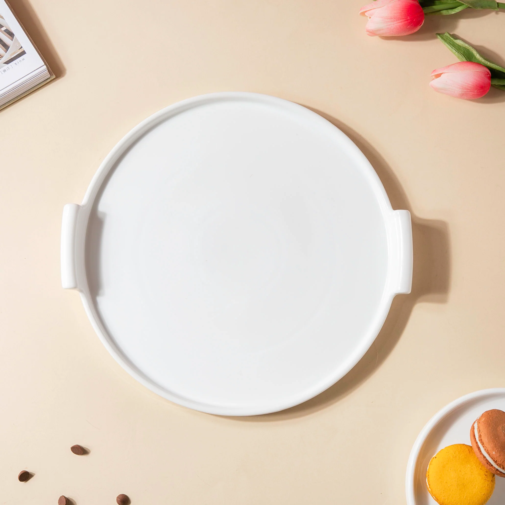Cake Plate With Cover White 10 Inch - Image 4
