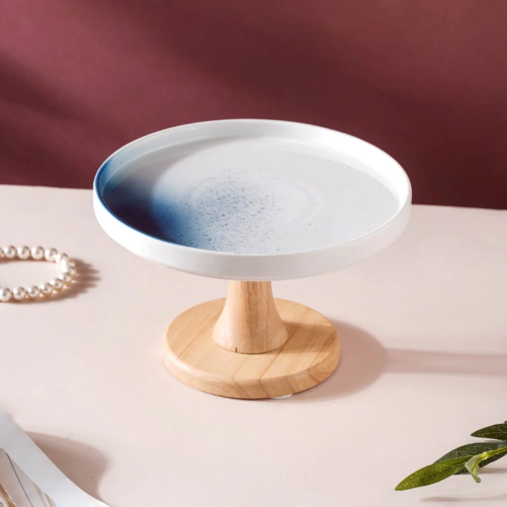 Cake Stand Blue And White 7.5 Inch - Image 4