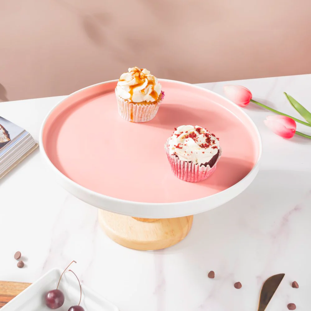 Cake Stand Pink 9.5 Inch - Image 3