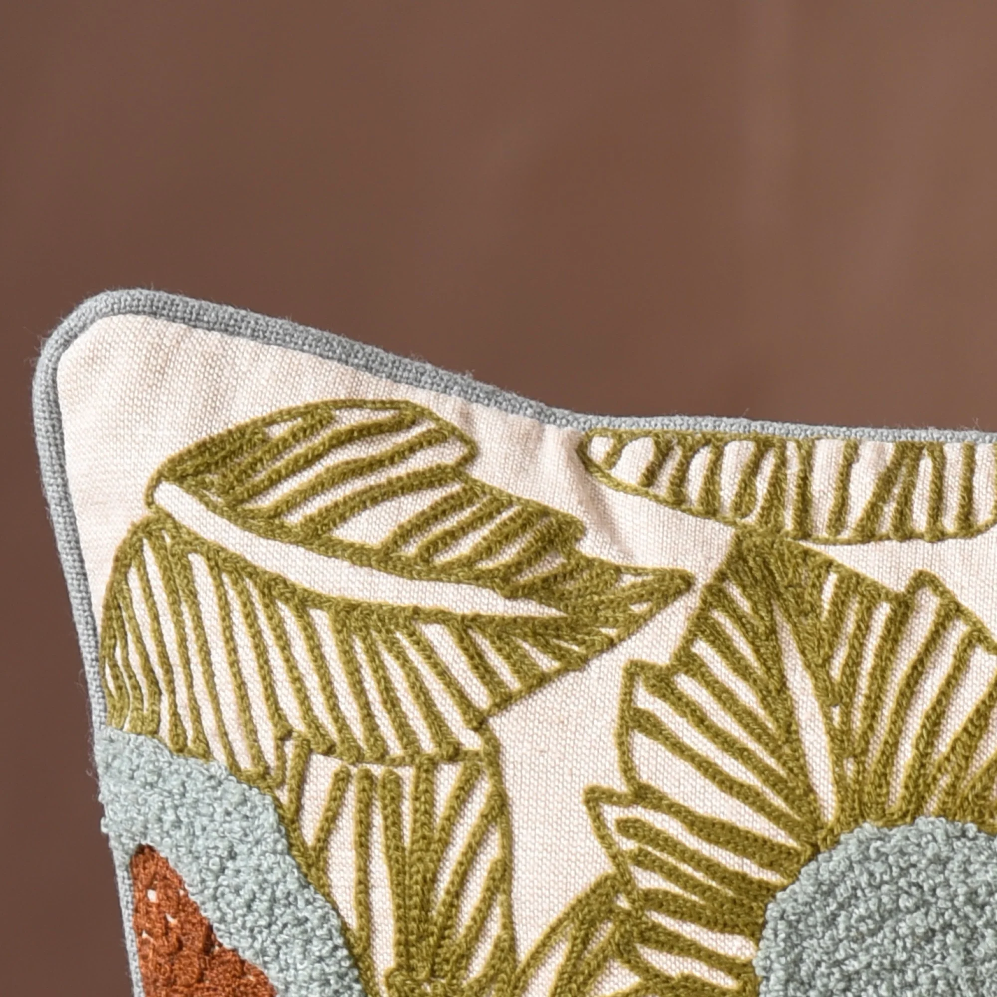 Call Of Nature Embroidered Cushion Cover 40x40cm - Image 6