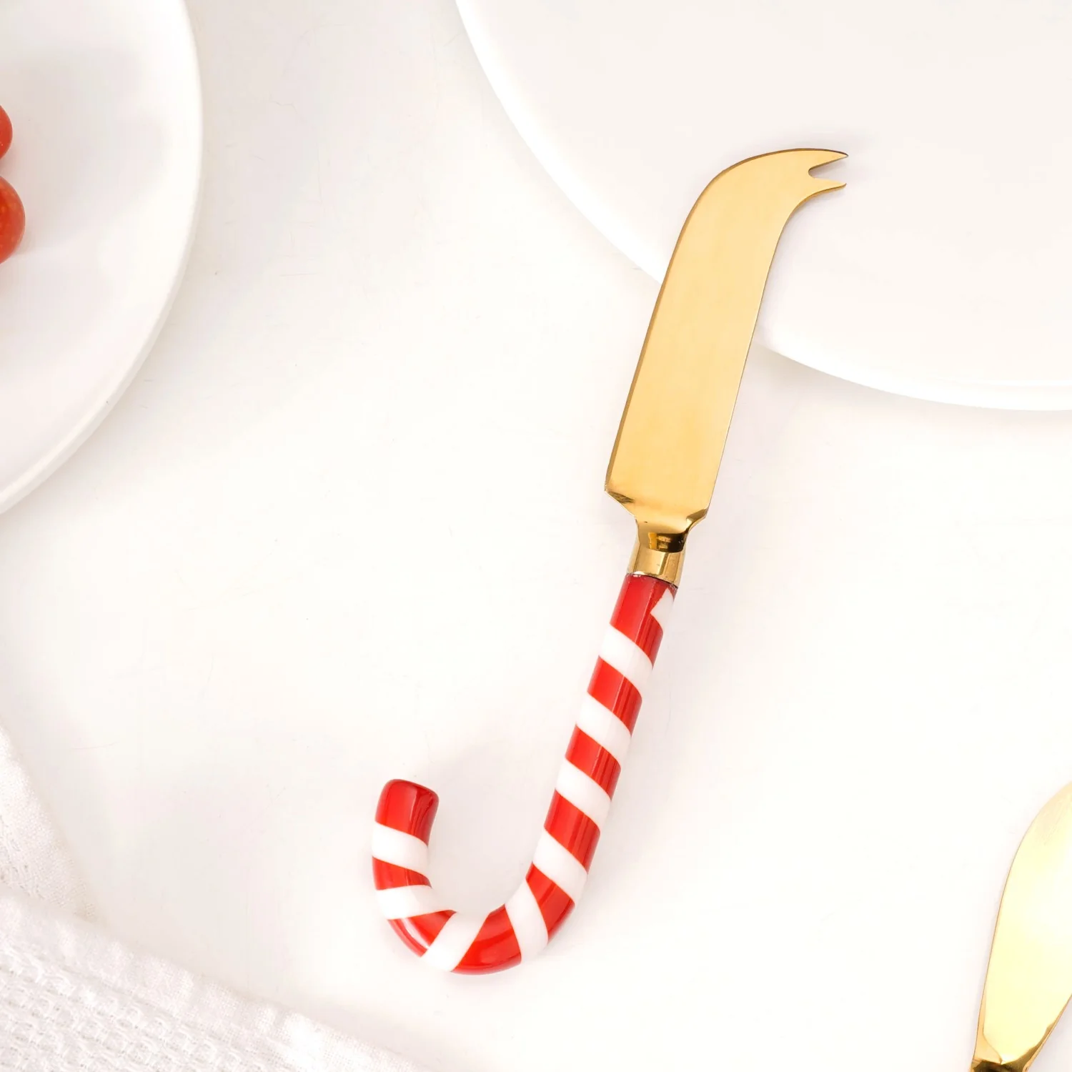 Candy Stick Cheese And Butter Knife Gold Set Of 2 - Image 7