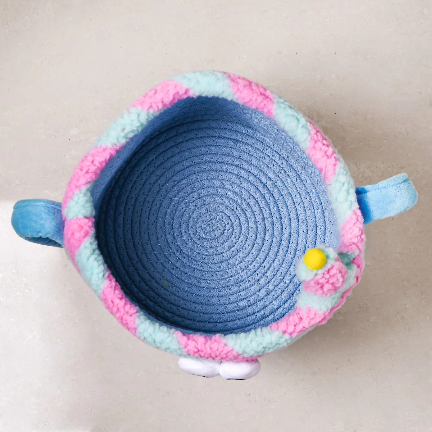 Candy Swirl Plush Basket With Feet - Image 7