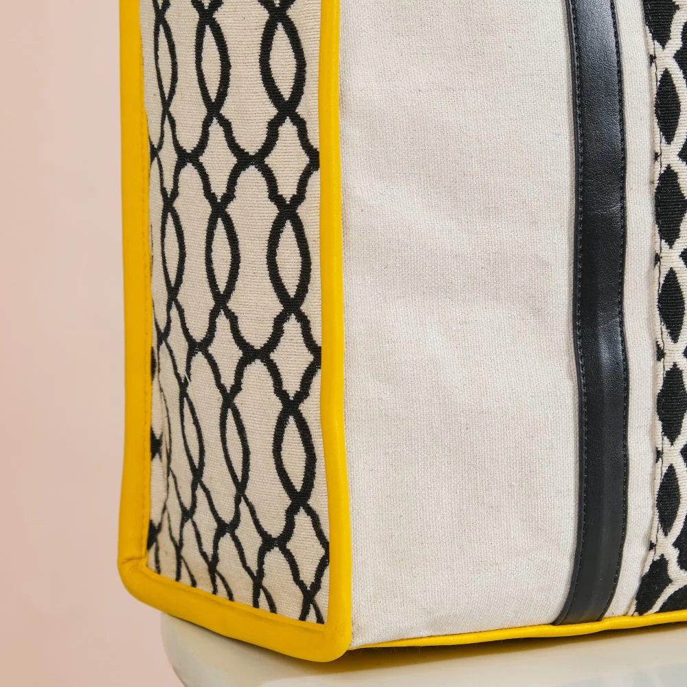 Canvas Cotton Tote Bag Yellow Large 17 X 12 Inch - Image 11