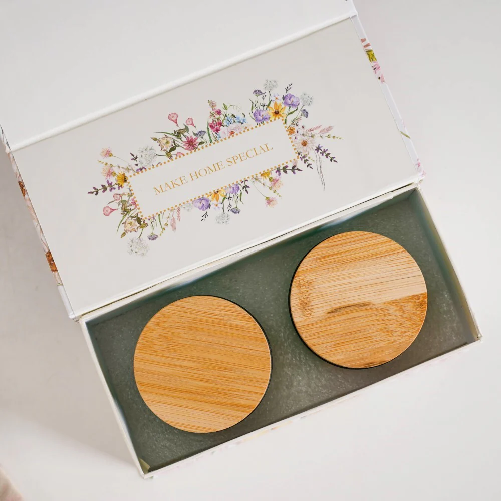Caramel Scented Candle Jar With Lid Gift Set Of 2 - Image 5
