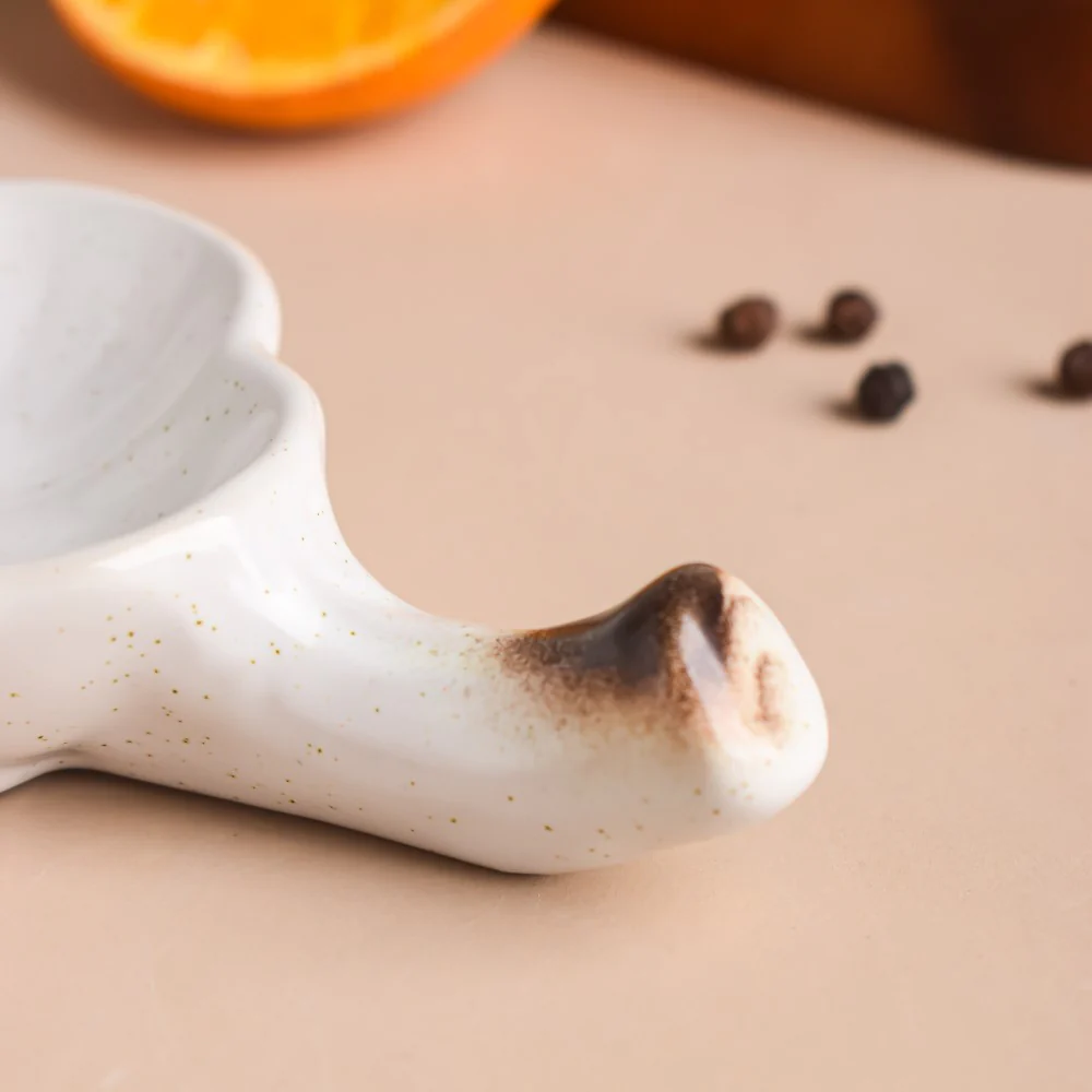 Cavern Clay Dip Bowl With Chopsticks Rest - Image 7