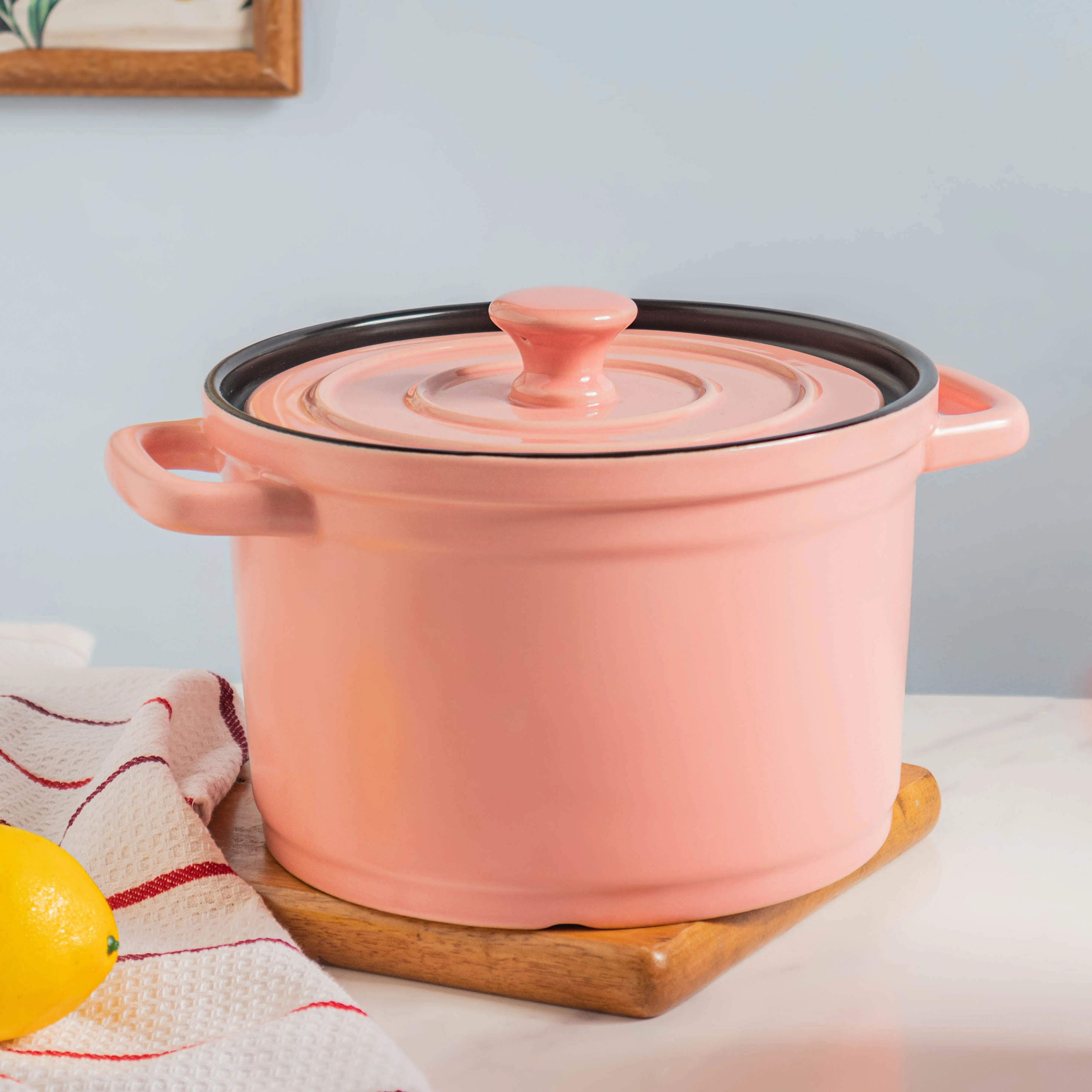 Ceramic Stock Pot With Lid Medium - Image 10
