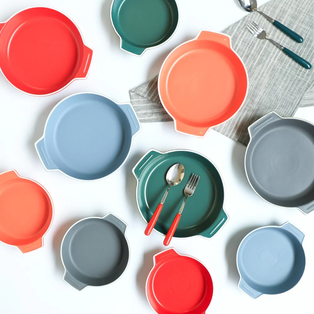 Ceramic Baking Pot Red Large 700ml - Image 5