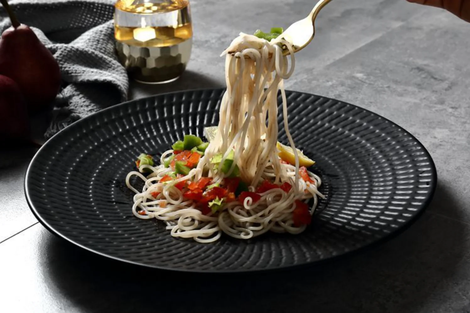 Ceramic Black Dinner Plate - Image 7
