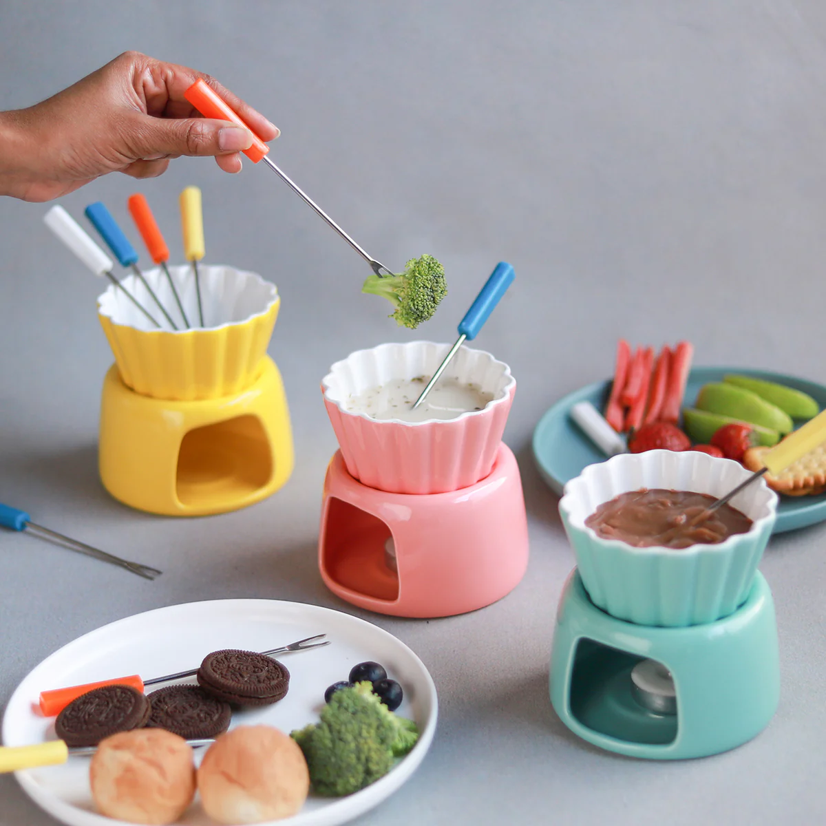 Ceramic Fondue Pot - Image 8