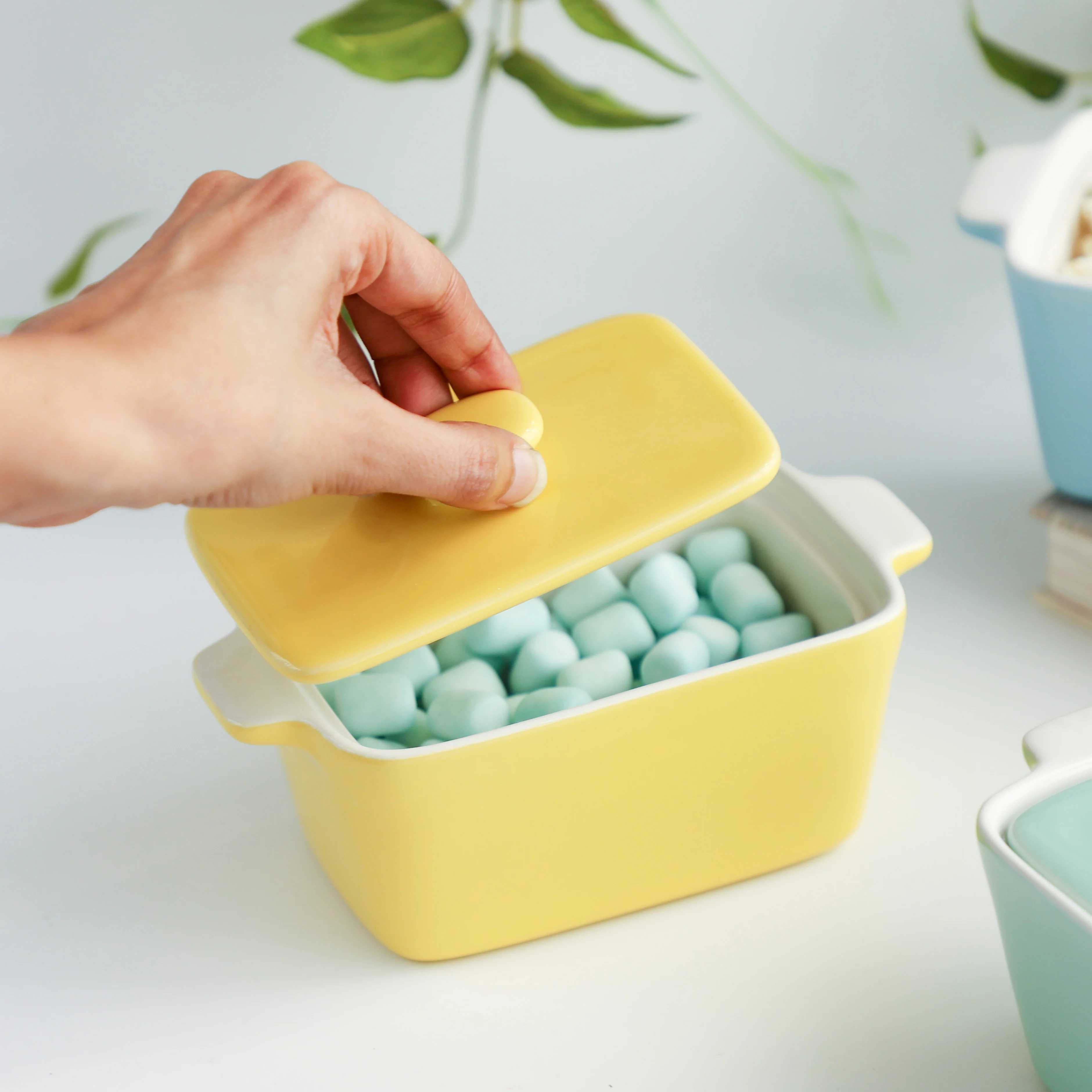 Ceramic Pastel Bowl- Rectangle - Image 18