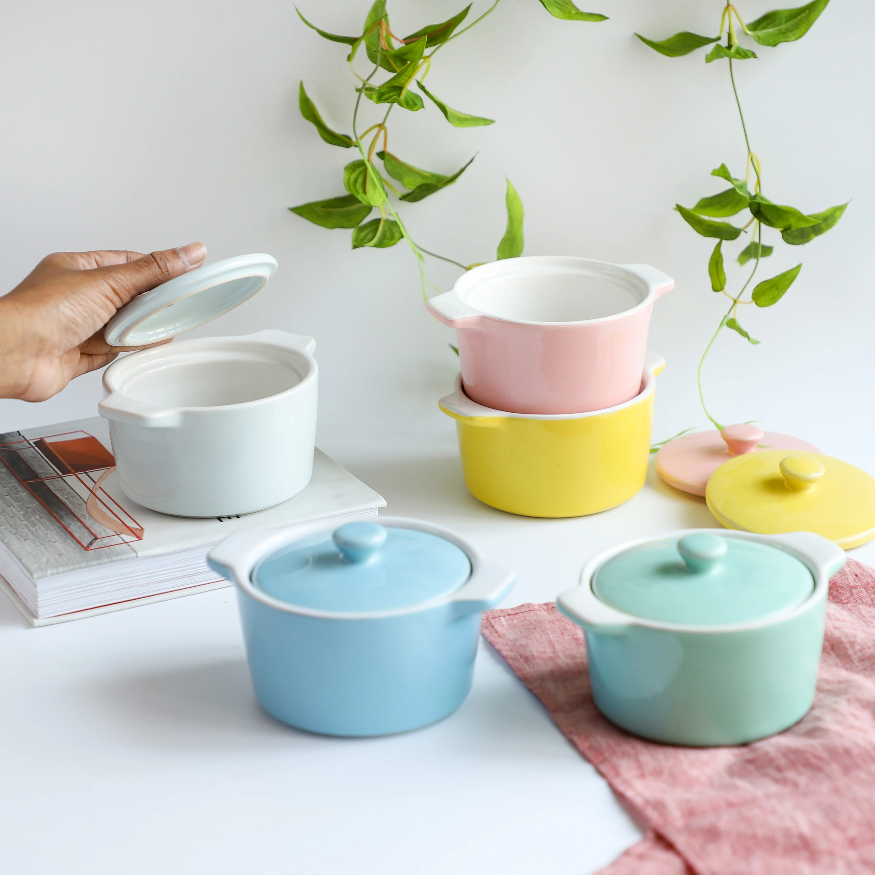 Ceramic Pastel Bowl- Round - Image 15
