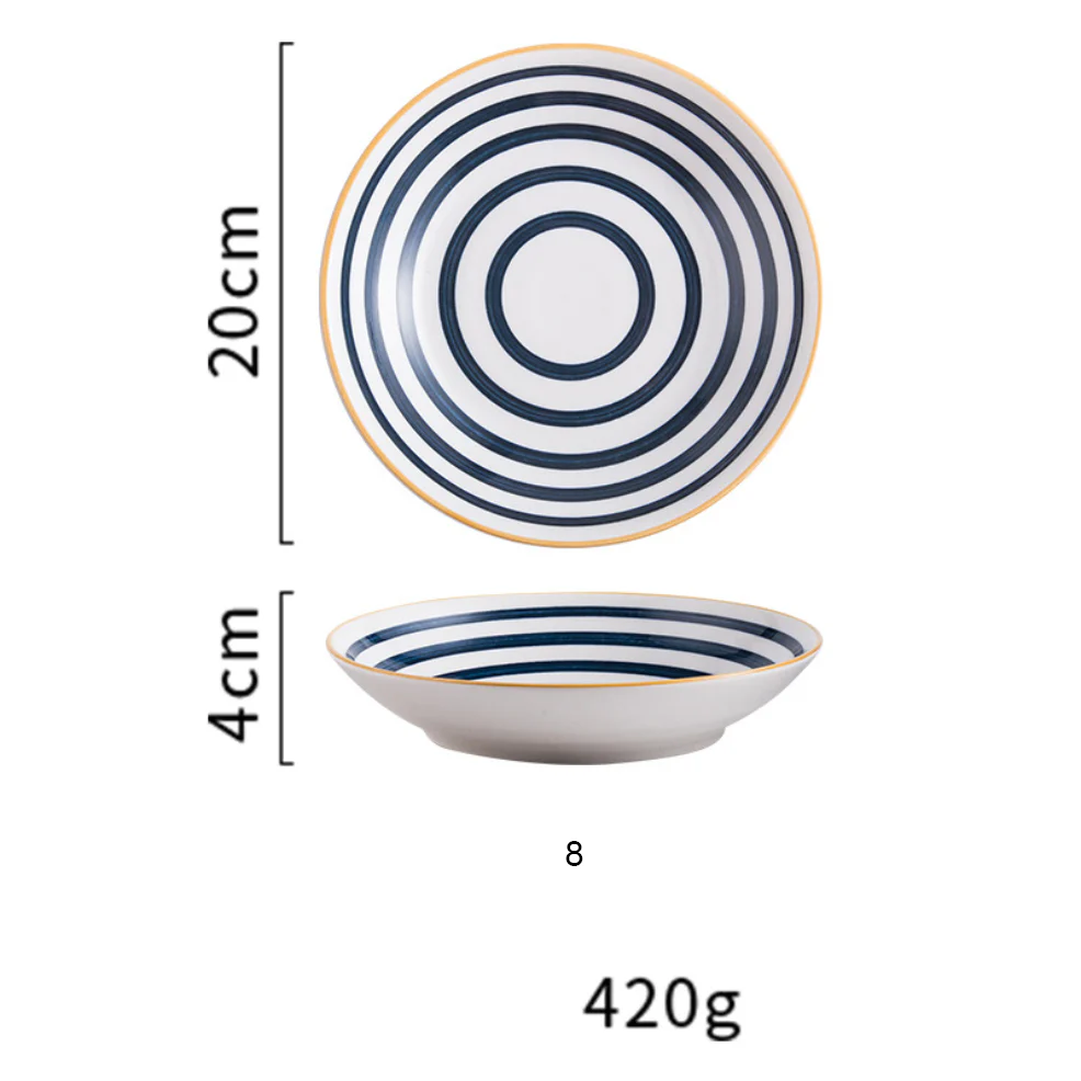 Nitori Ceramic Deep Plate Large 8inch - Image 16