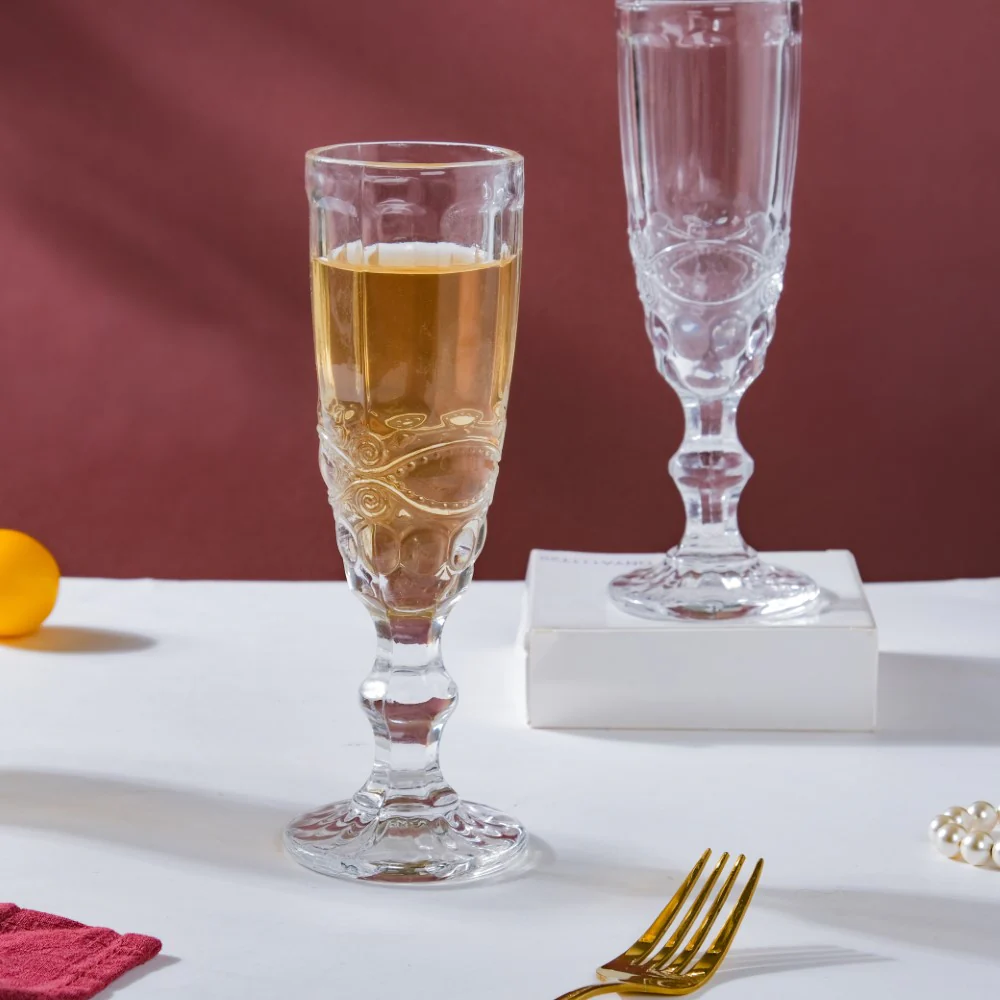 Champagne Glass Transparent Set Of 6 150 ml - Image 12