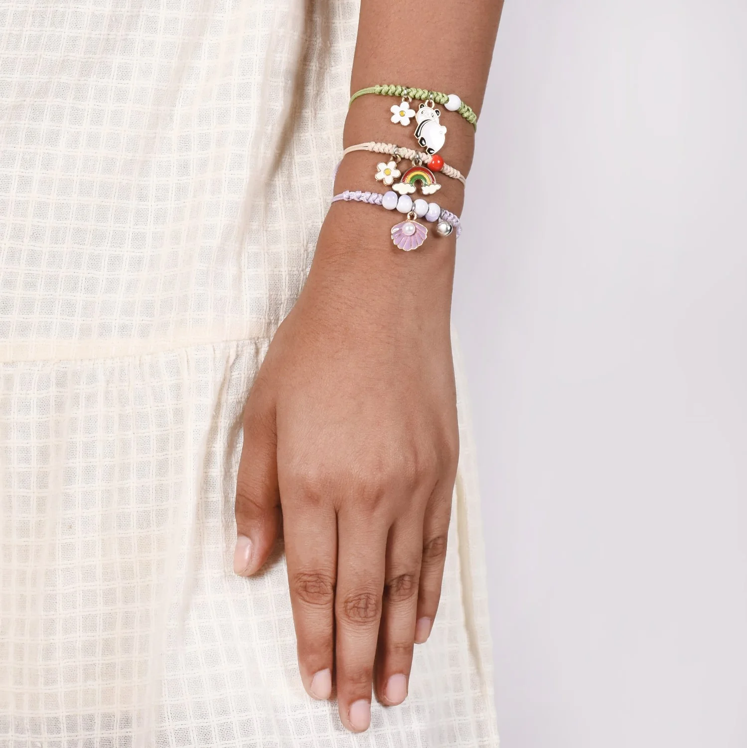 Charm Trio Bracelet For Kids Set Of 3 - Image 3
