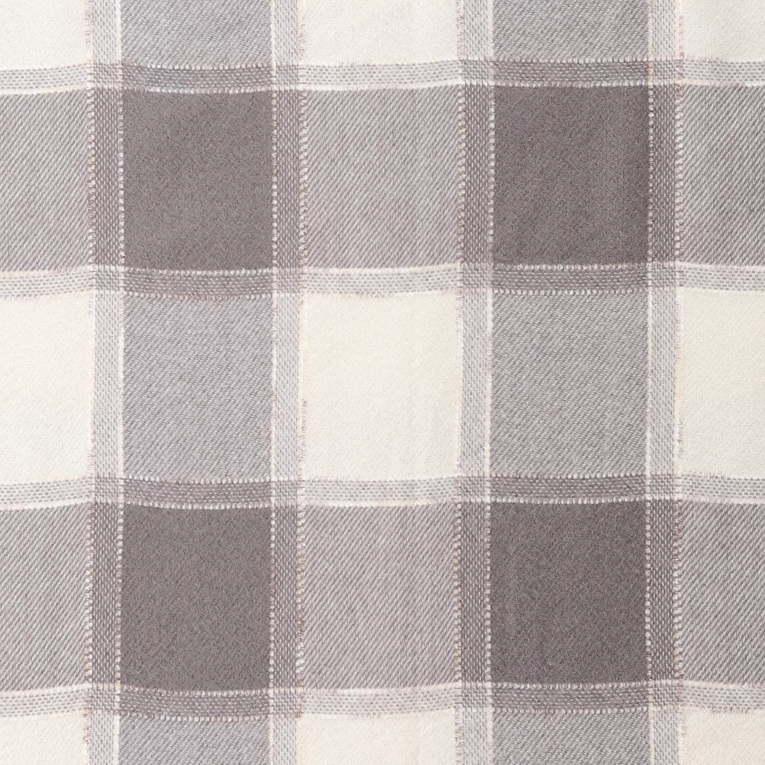Checked Warm Shawl Scarf Grey - Image 6