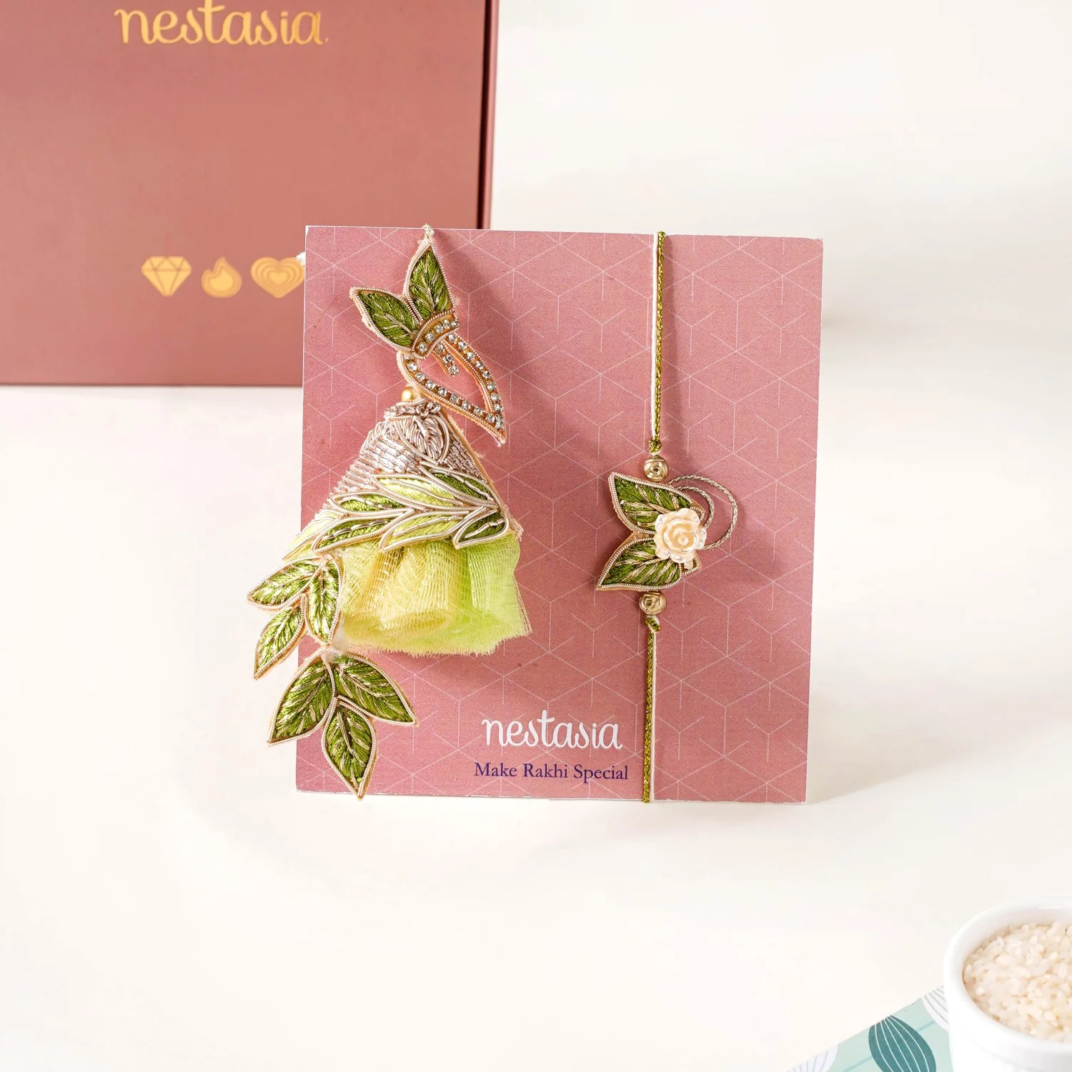 Cheesy Farmhouse Rakhi Gift Set For Bhaiya Bhabhi - Image 3