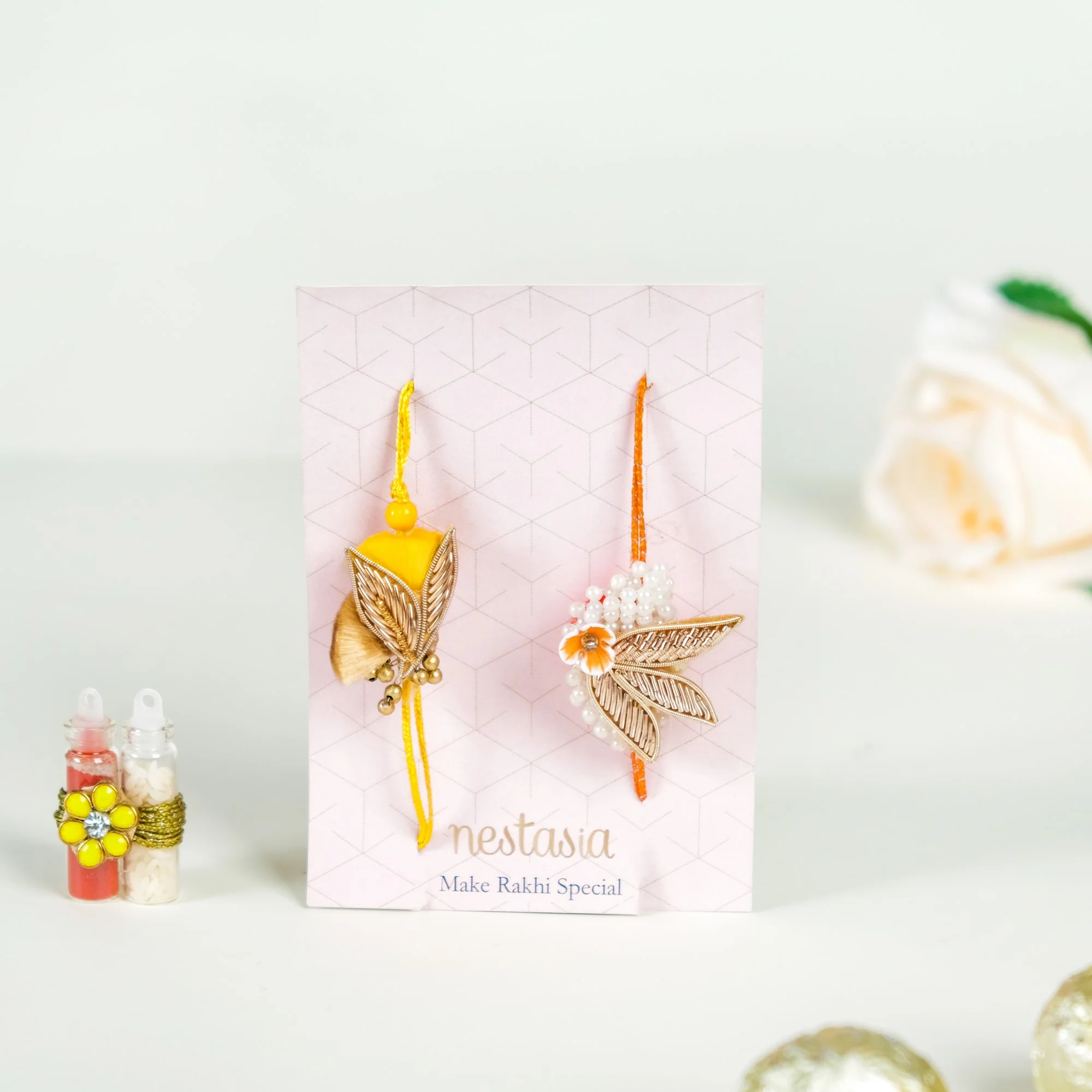 Cherished Threads Of Love Rakhi Gifts Set Of 4 - Image 5
