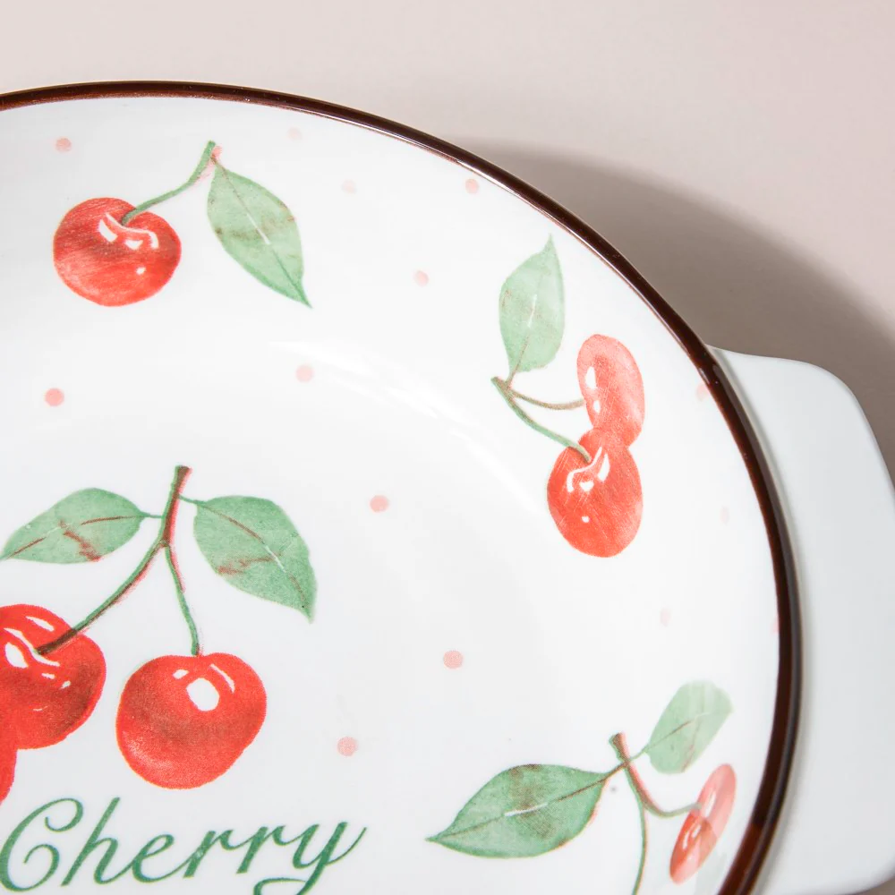 Cherry Baking Bowl With Handles 7.5 Inch 500 ml - Image 5