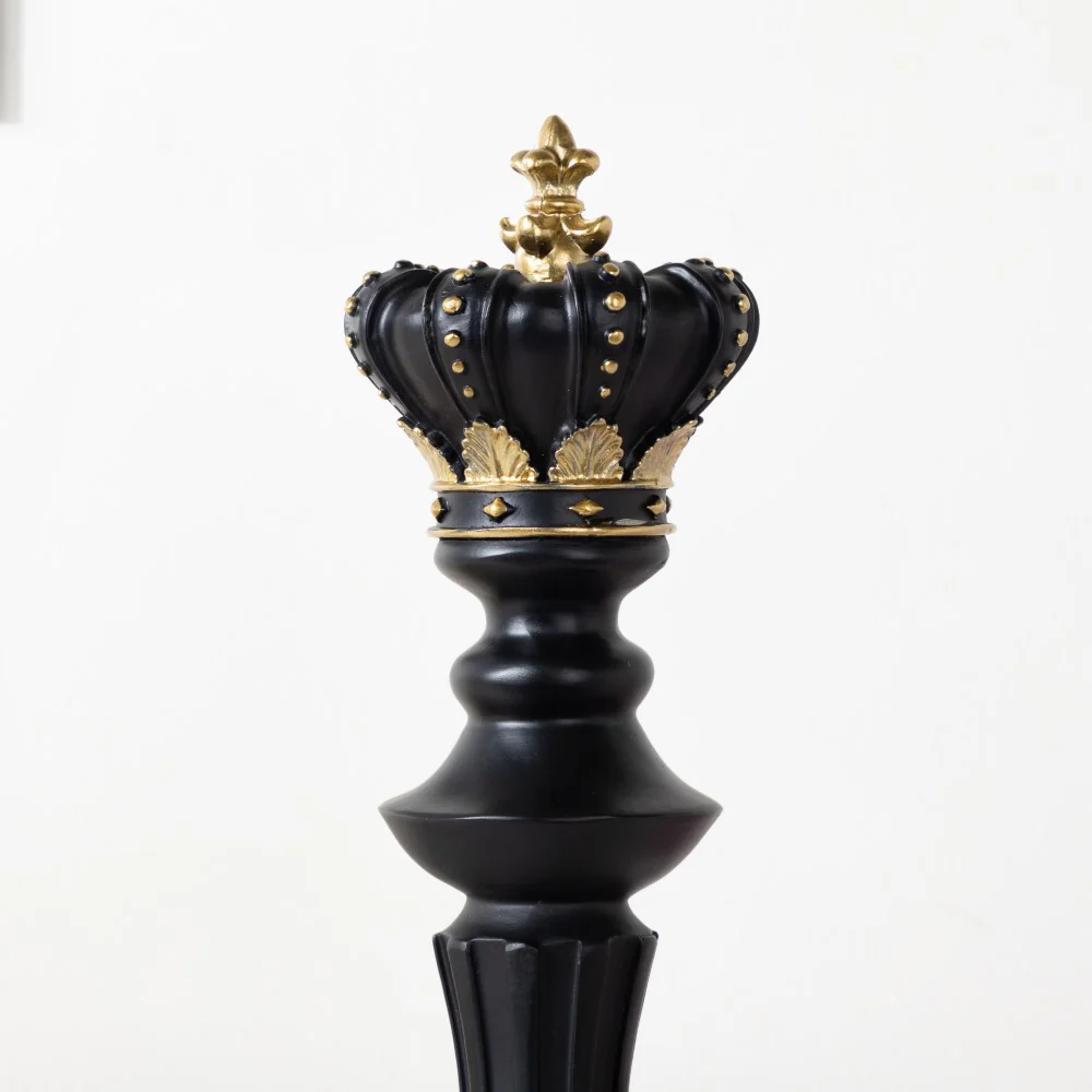 Chess King Showpiece Black 15 Inch - Image 5