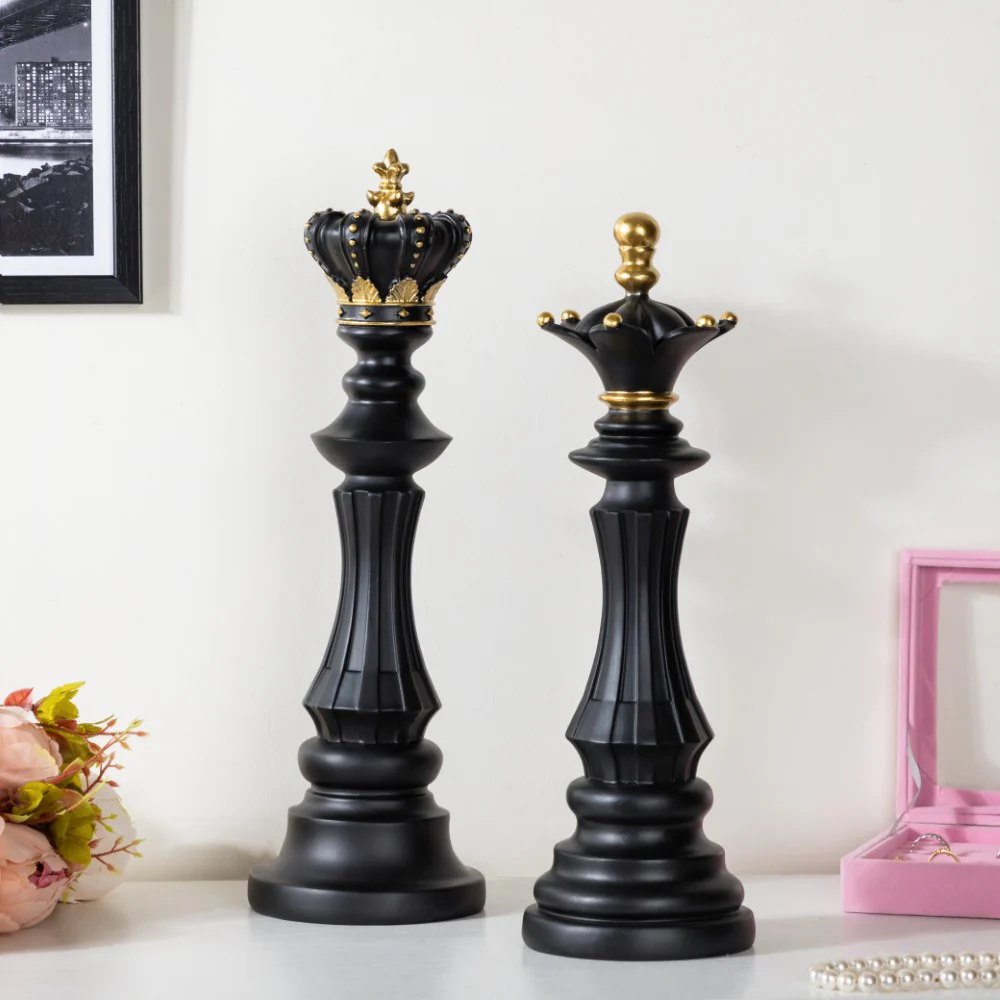 Chess Queen Showpiece Black 14 Inch - Image 7