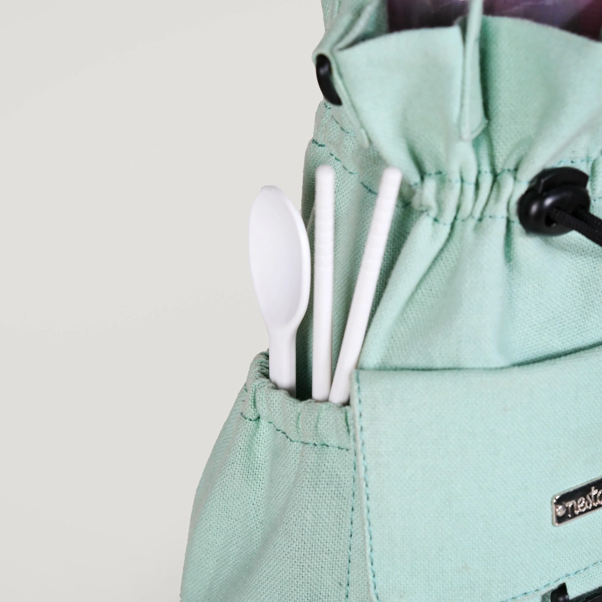 Chic Mint Drawstring Bottle Holder - Image 10