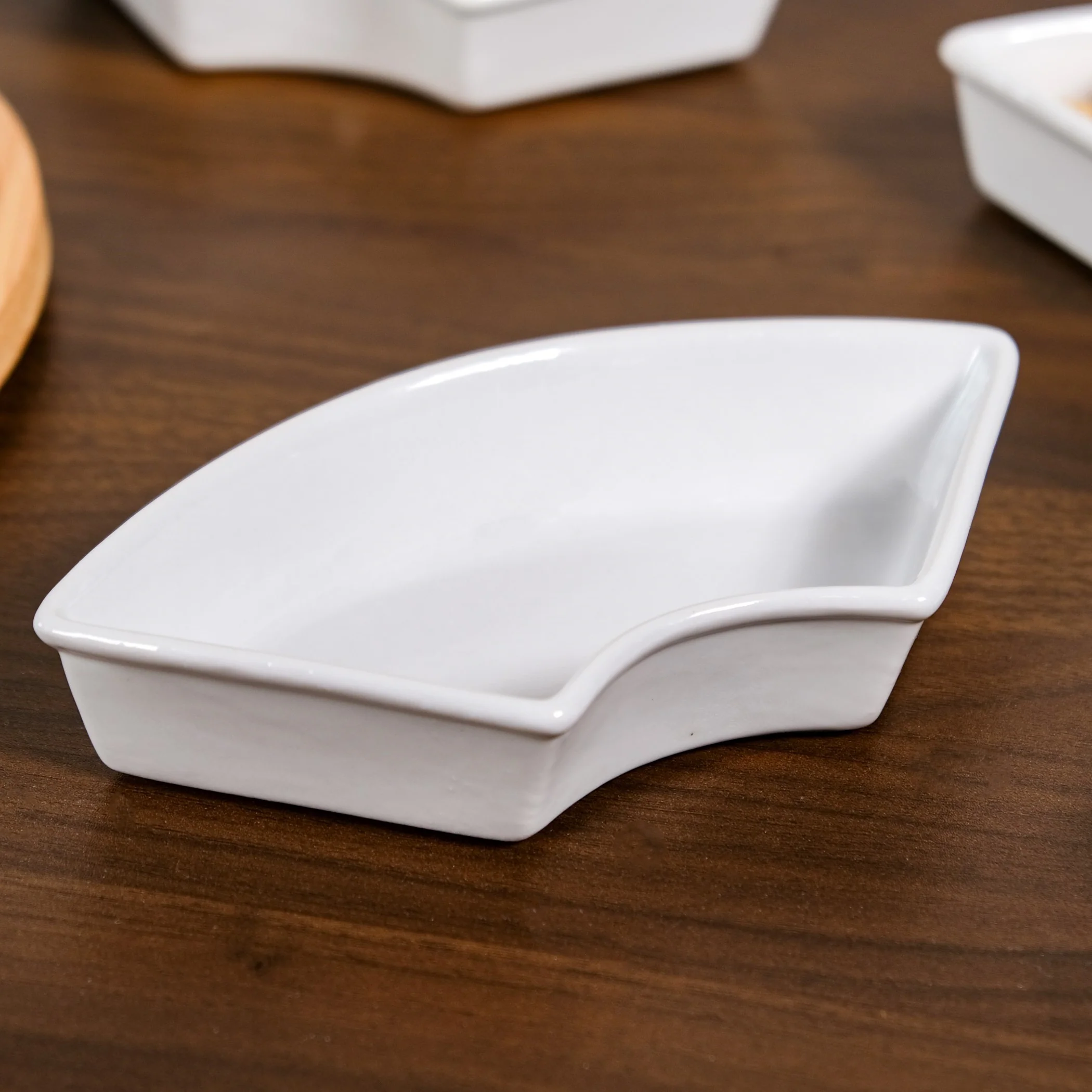 Chip And Dip White Ceramic Platter - Image 6