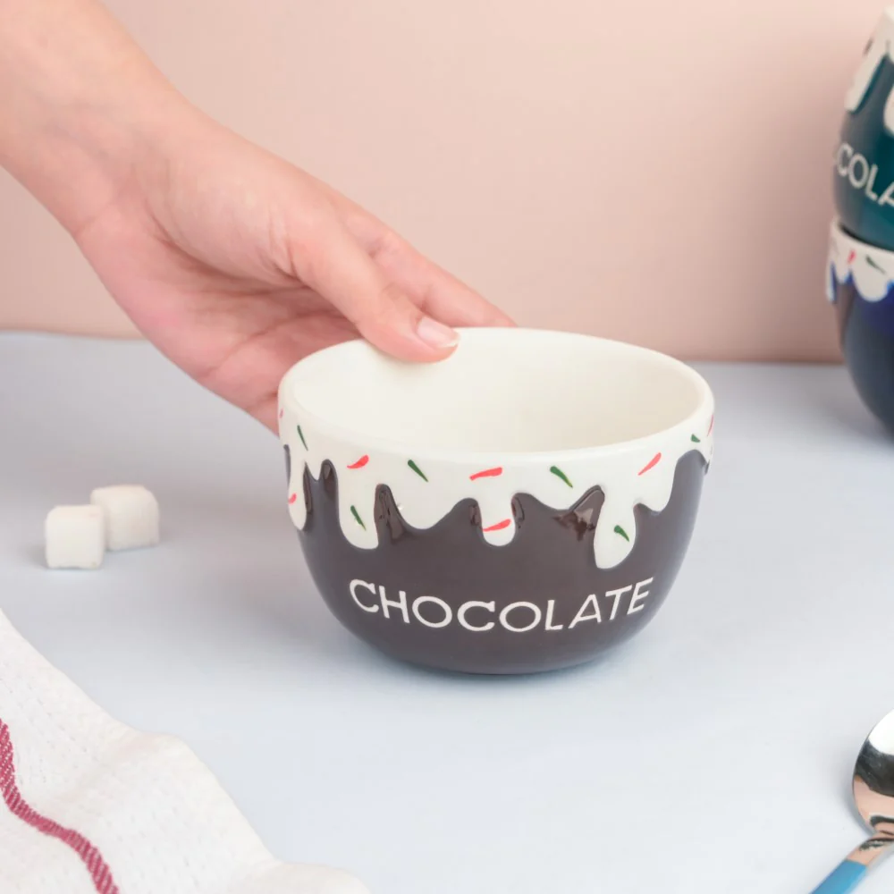 Chocolate Side Bowl Brown 400 ml - Image 2