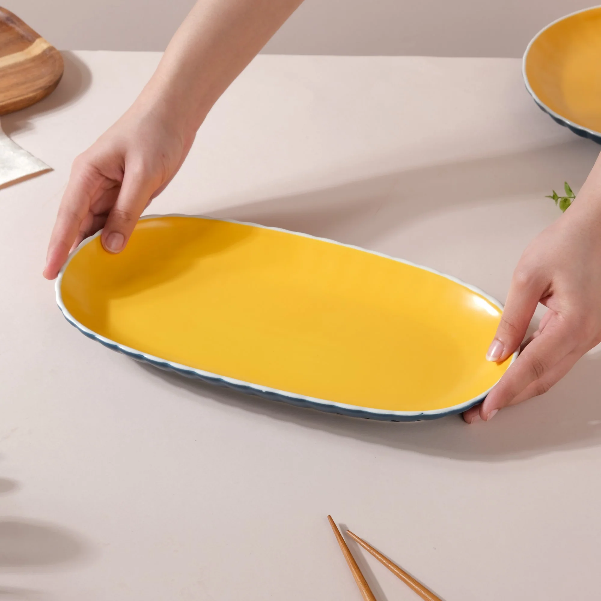 Chrome Long Plate Blue 12 Inch - Image 2