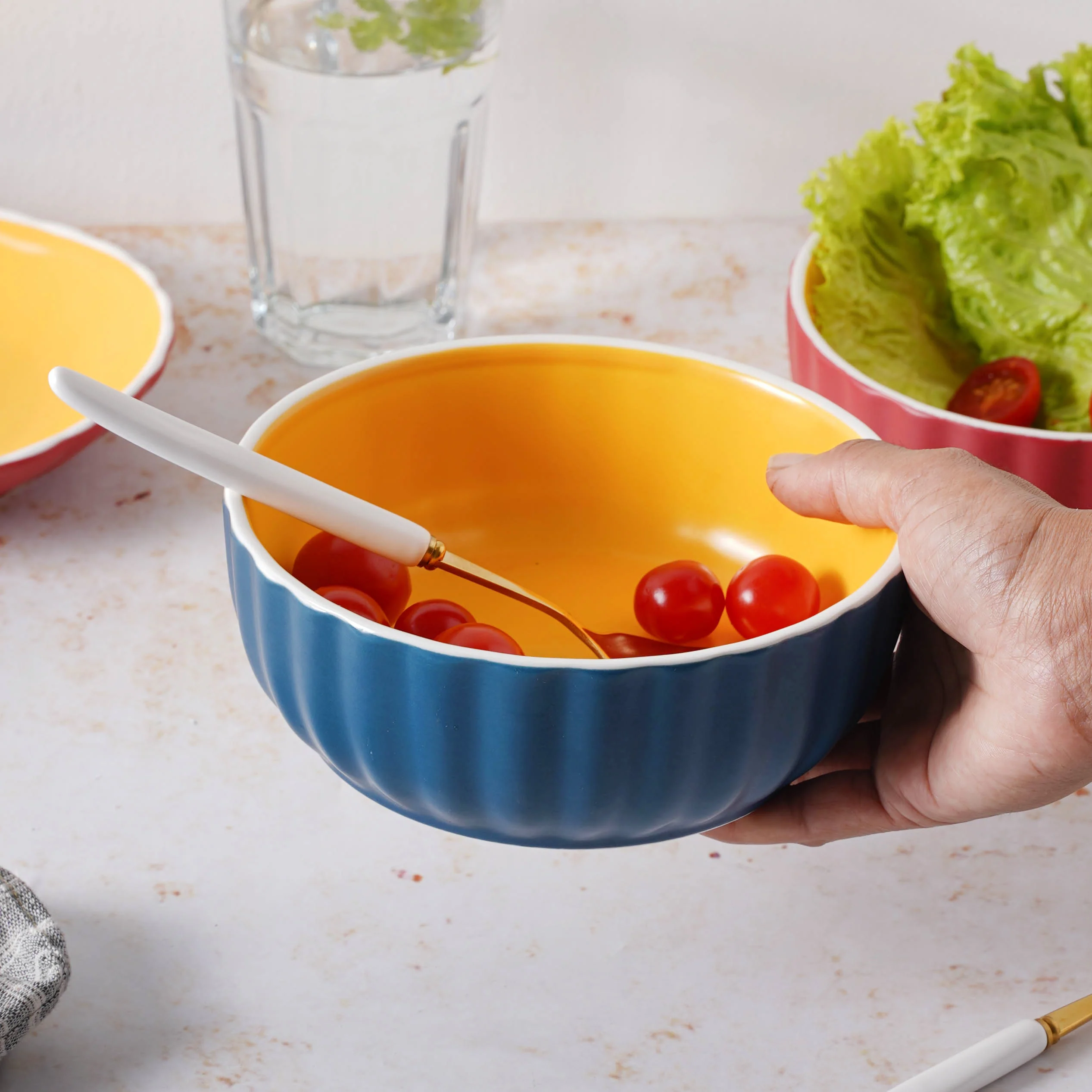 Chrome Salad Bowl 550 ml - Image 8