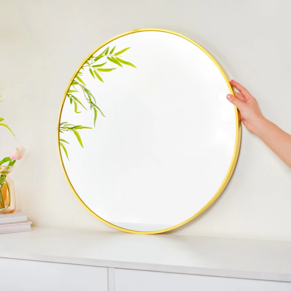 Circle Wall Mirror Gold 23 Inch - Image 2