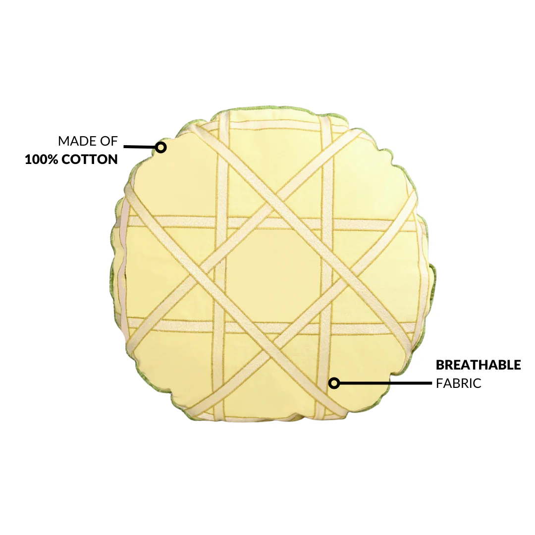 Citrine Stripes Cushion Cover 40cm - Image 4