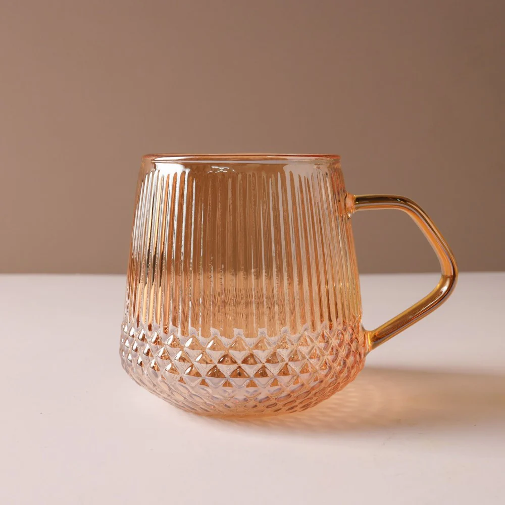 Classic Glass Tea Set of 5- Amber - Image 13