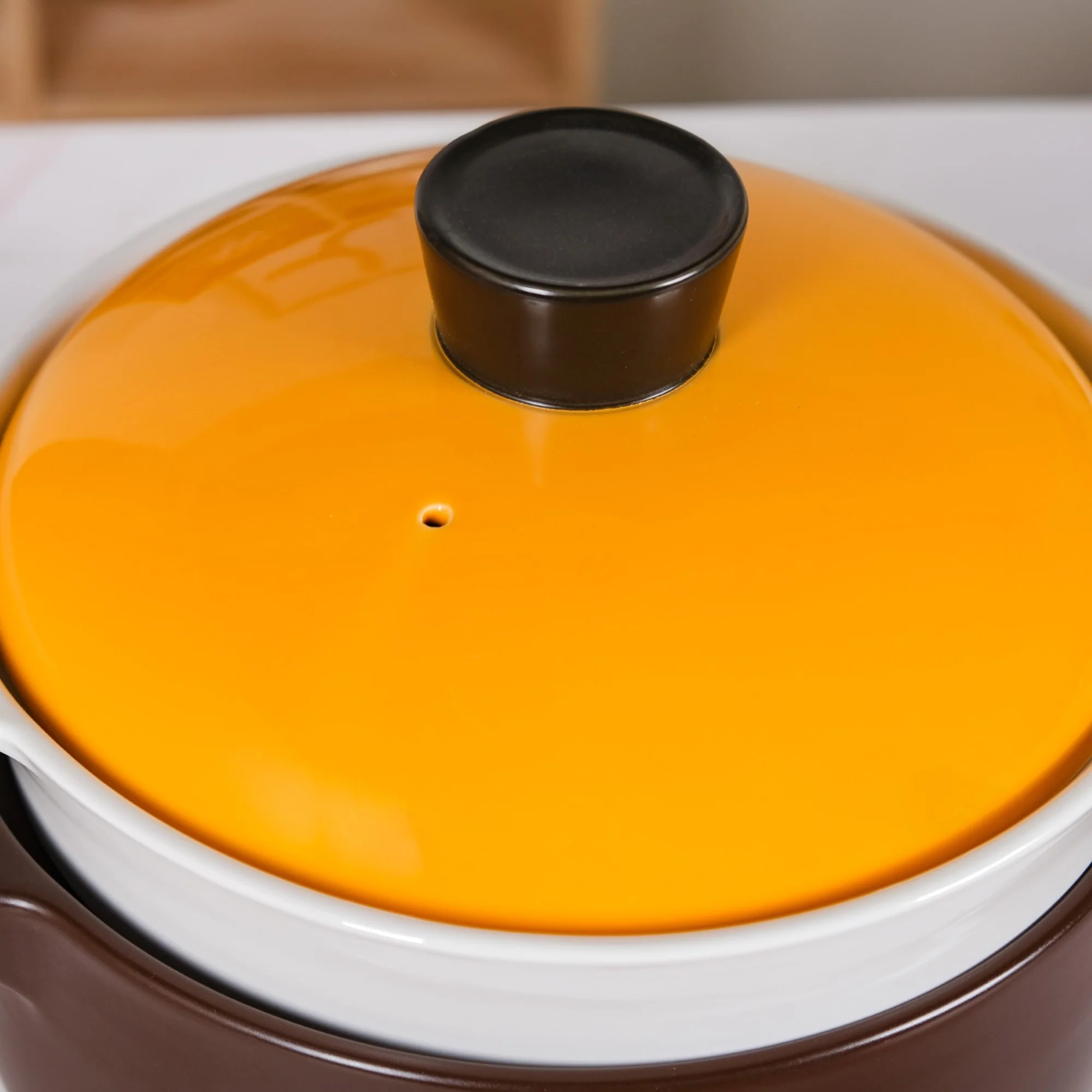 Clementine Japanese Style Ceramic Cooking Pot With Steamer 4100ml - Image 8