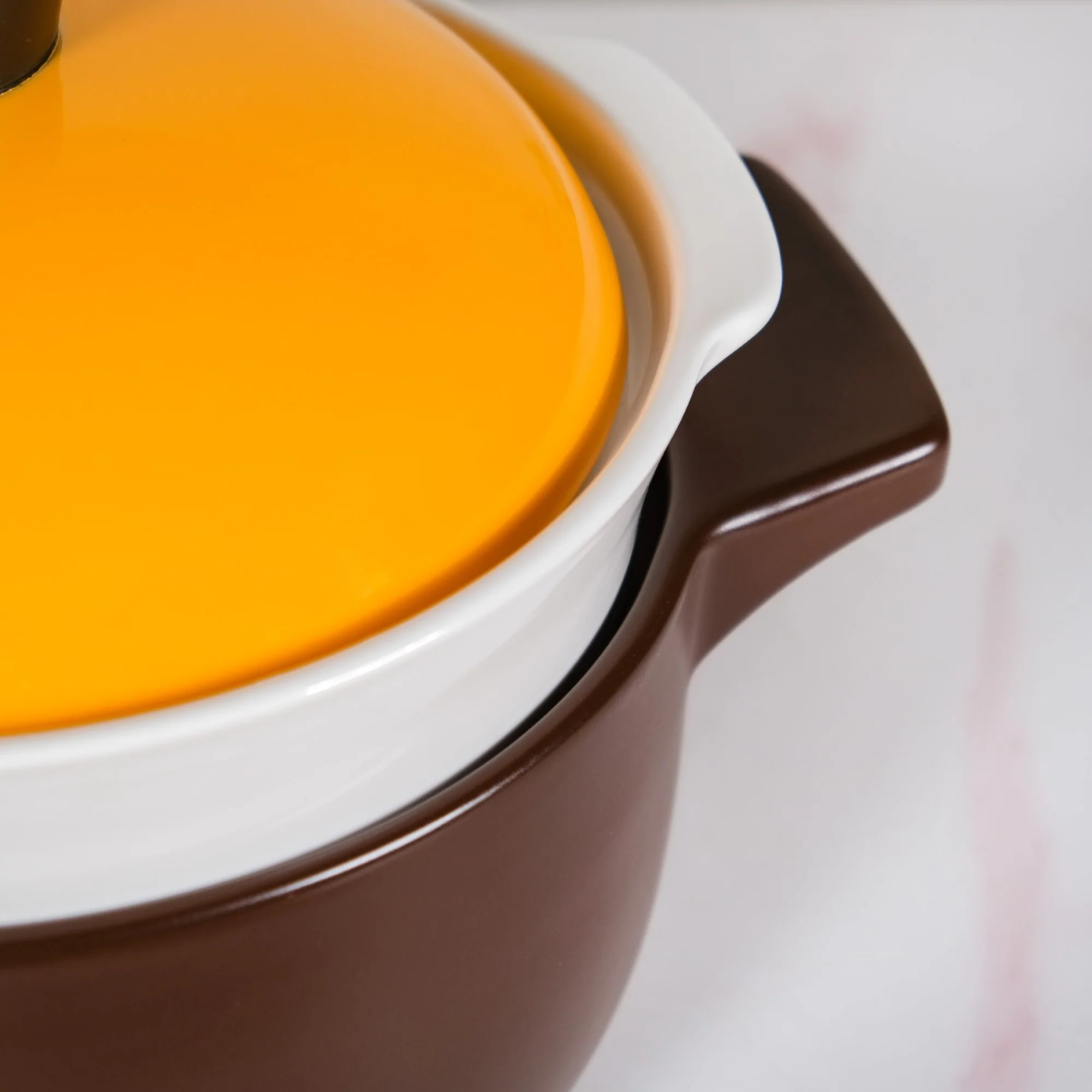 Clementine Japanese Style Ceramic Cooking Pot With Steamer 4100ml - Image 9