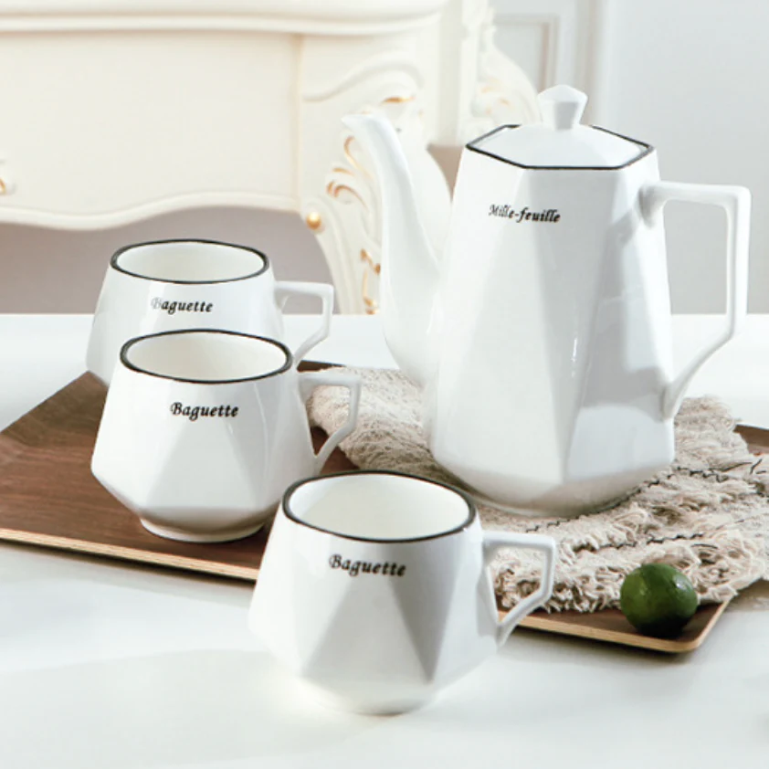 Contemporary Tea Set White - Image 16