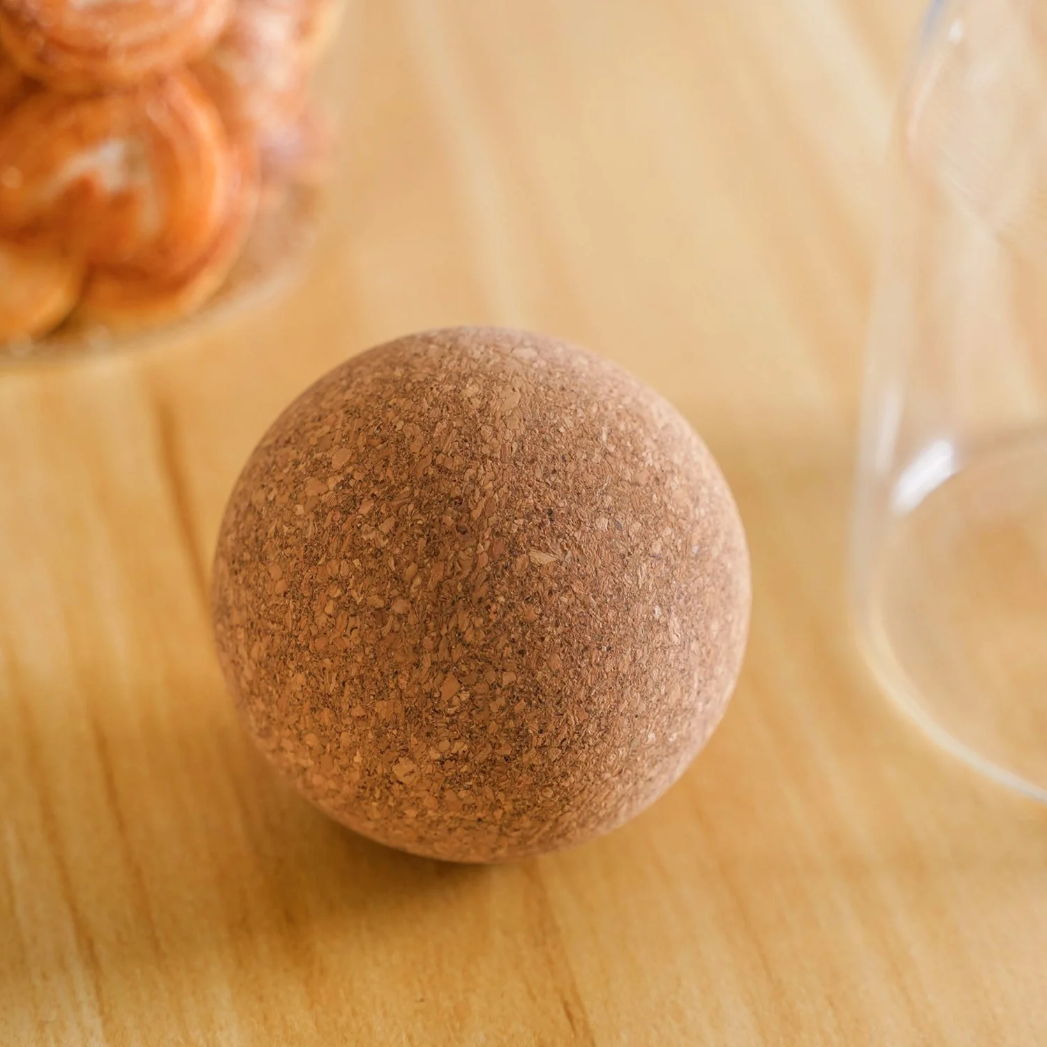 Cork Ball Lid Scandinavian Glass Jar Set of 2 500ml - Image 5