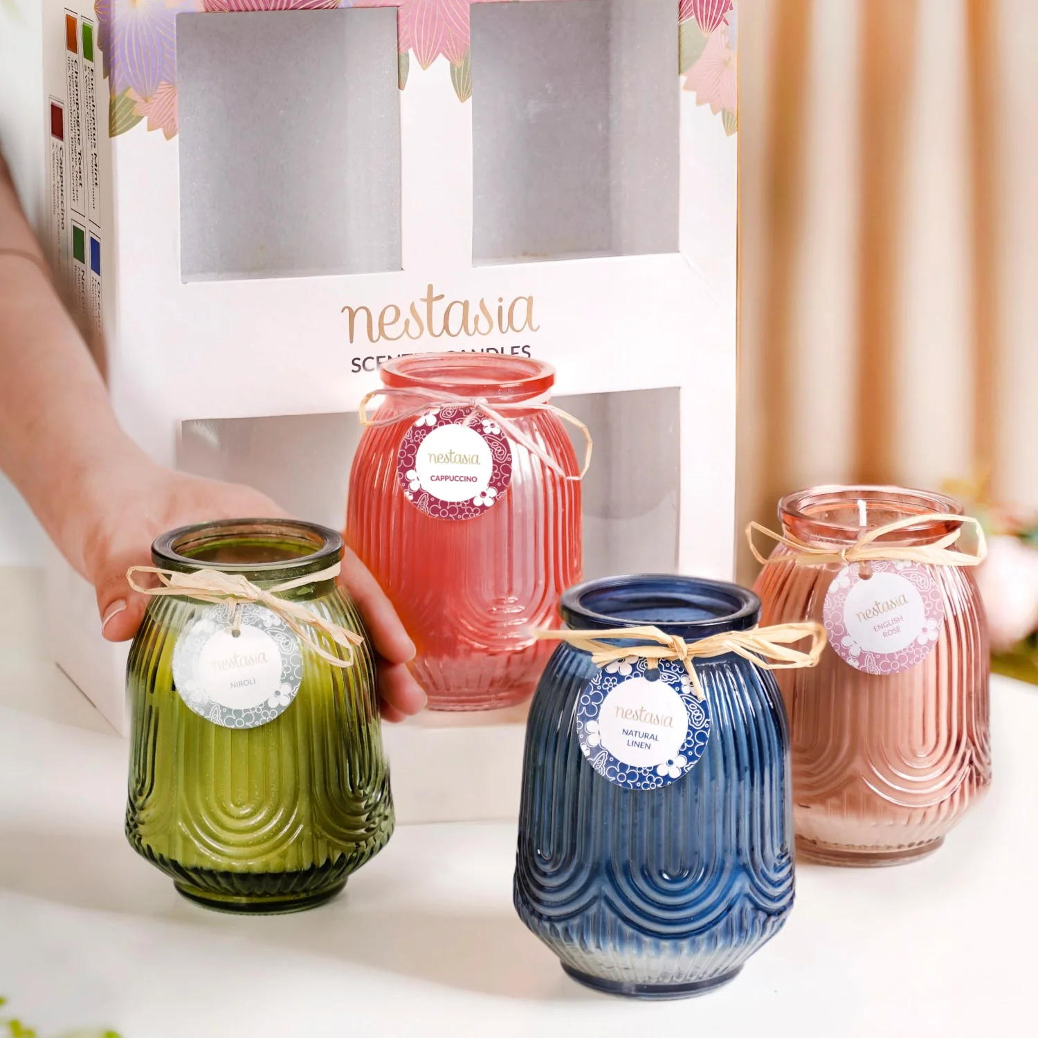 Cosy Glow Set Of 4 Fragrant Candles With Gift Box - Image 3