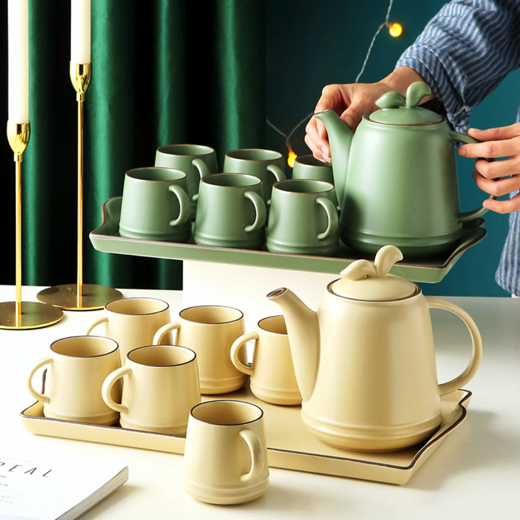 Crème De La Crème Ceramic Teaware Set Of 6 - Image 5