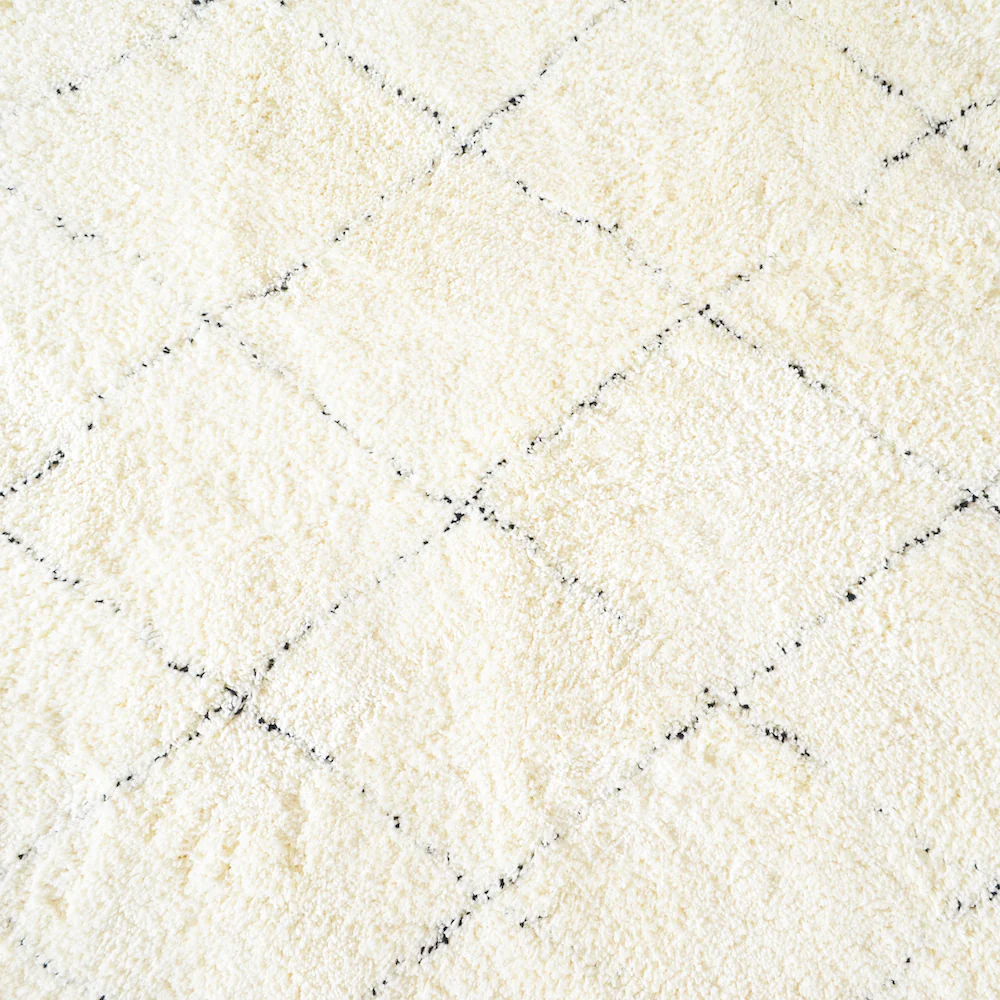 BRAD criss cross fringe rug (S) - Off-White - Image 6