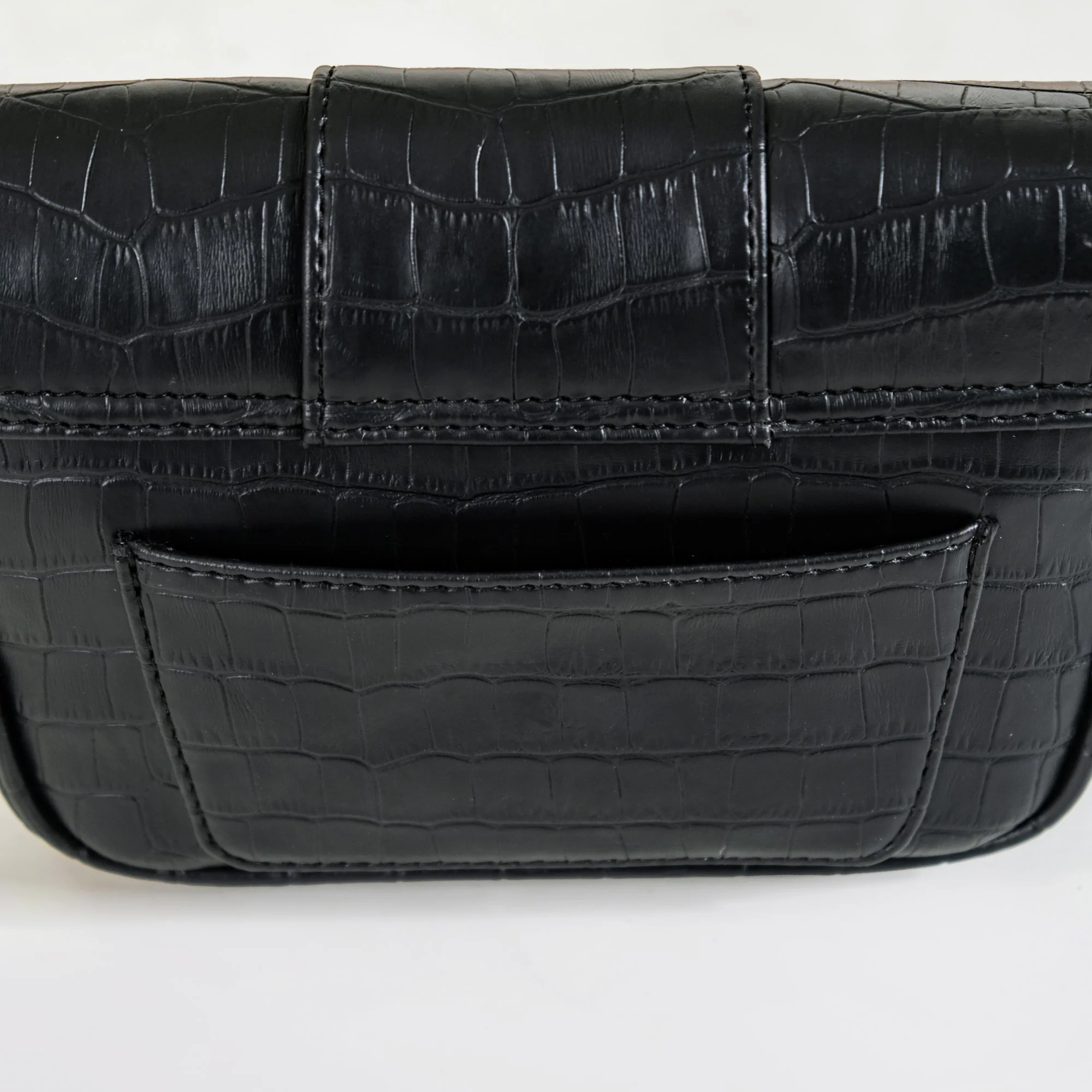 Croco Go-To Outing Bag Black - Image 16