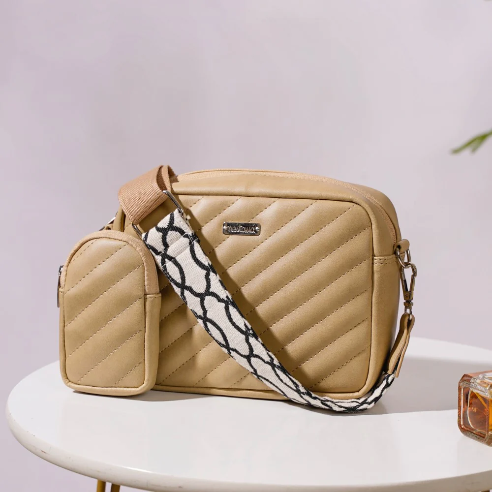 Crossbody Bag Beige - Image 9