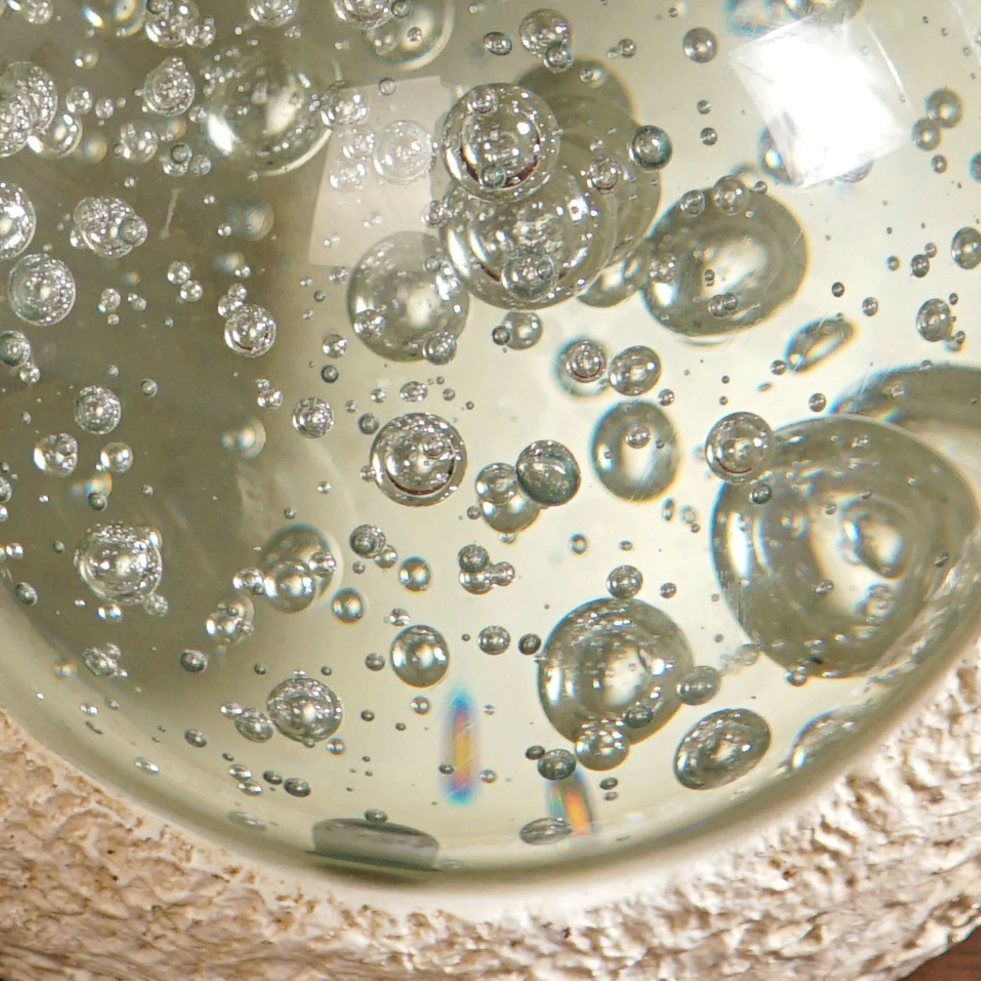 Crystal Glass Ball Owl Desk Decor Small - Image 3