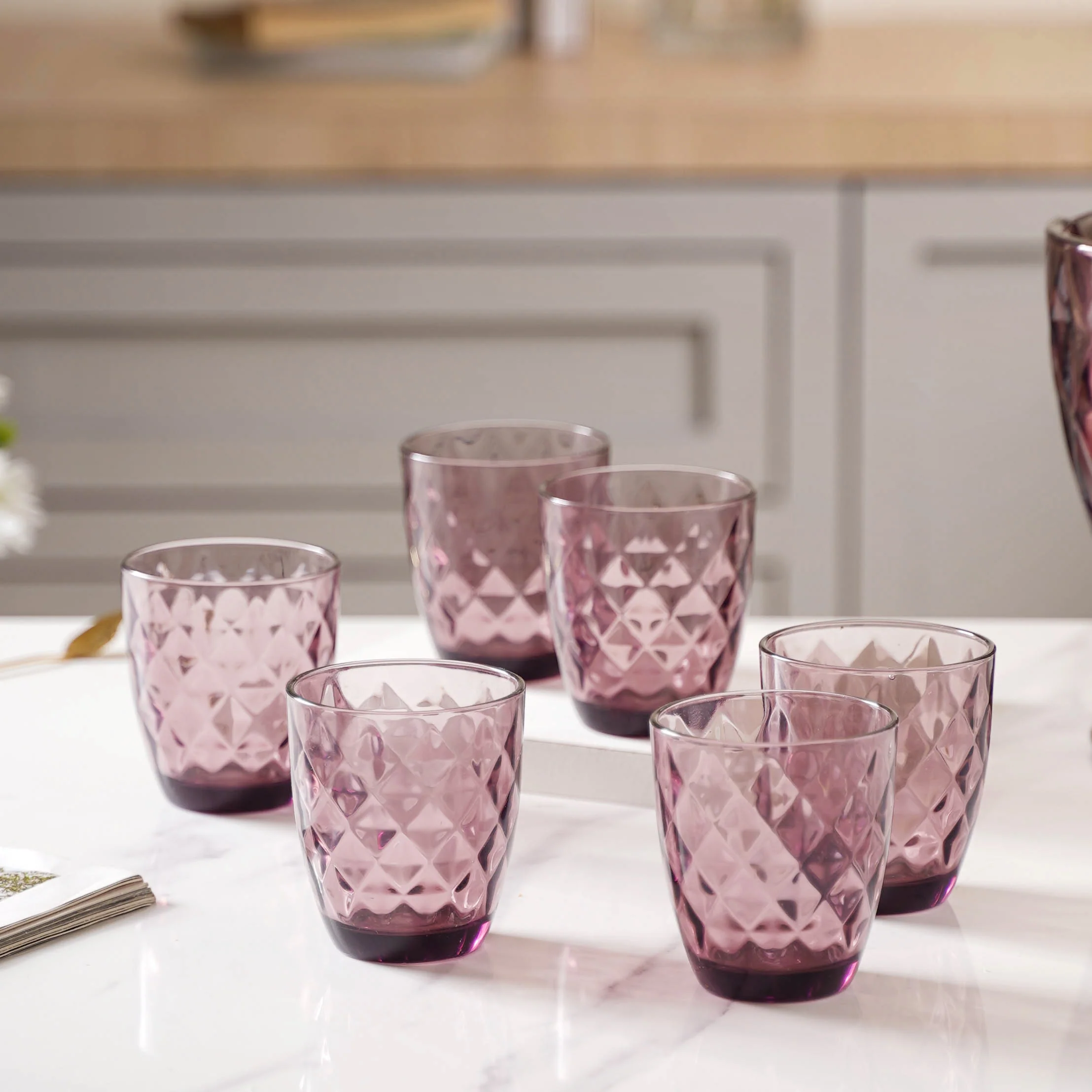 Crystal Glass Water Tumbler Set of 6 - Image 2