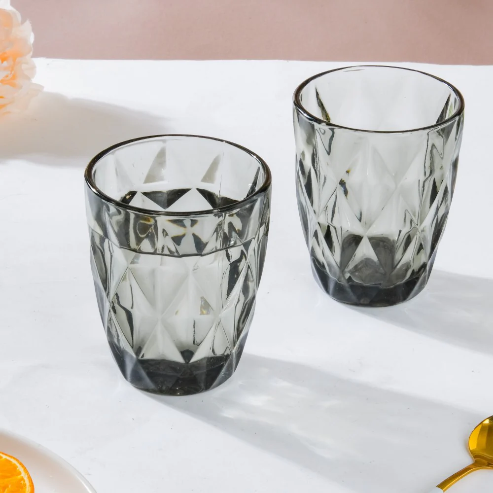 Crystal Tumbler Grey Small Set Of 6 250 ml - Image 10
