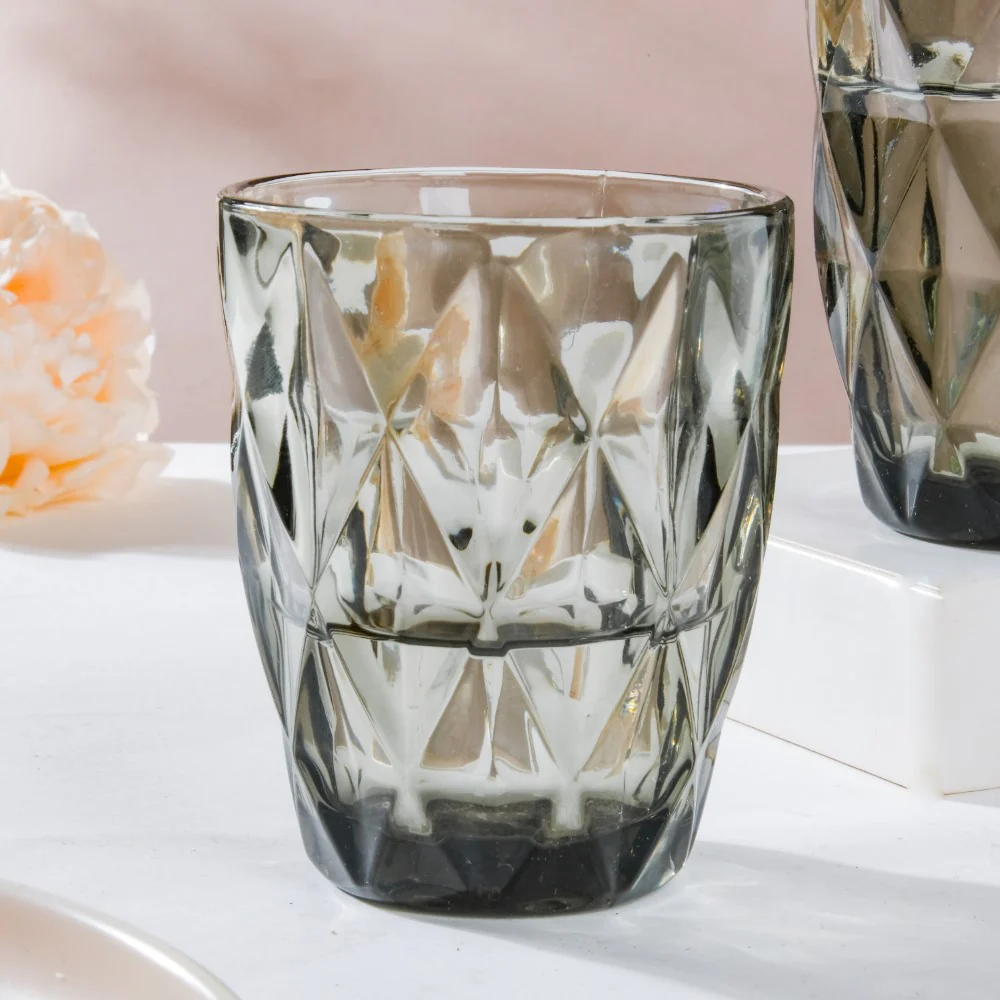Crystal Tumbler Grey Small Set Of 6 250 ml - Image 5