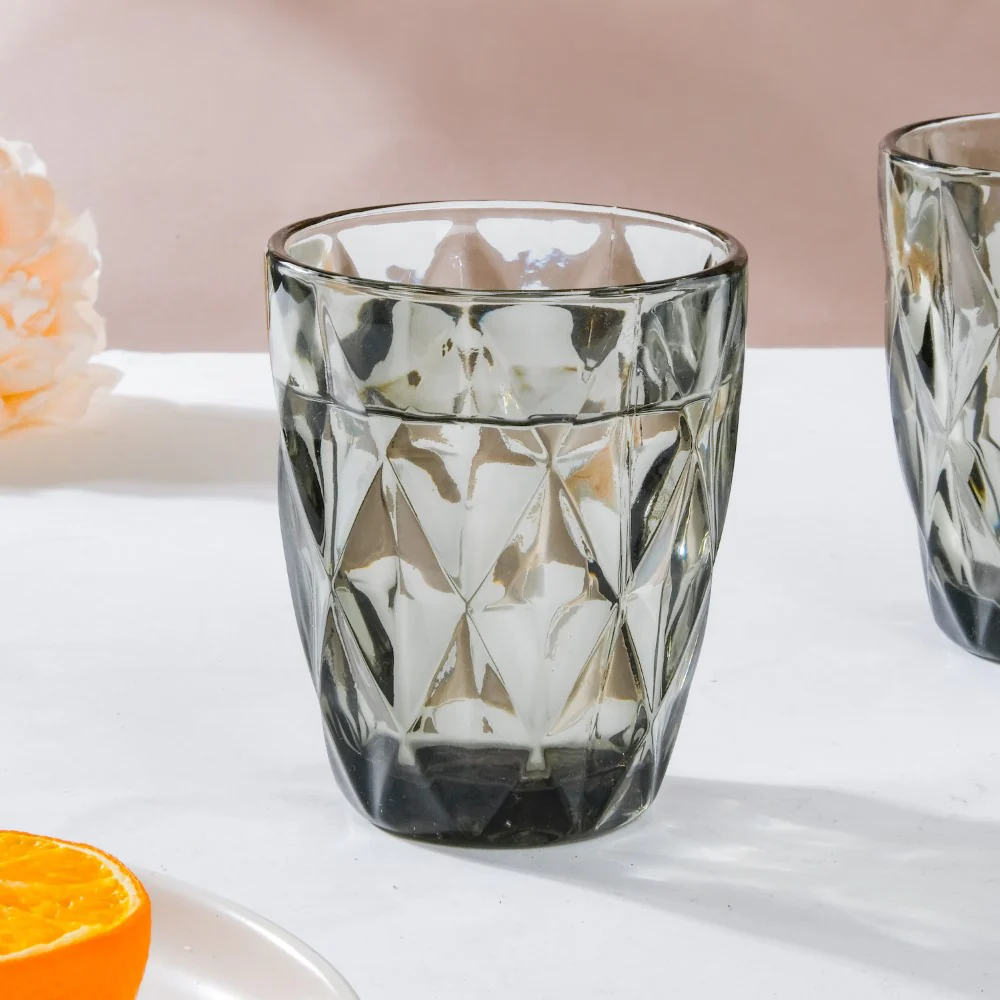 Crystal Tumbler Grey Small Set Of 6 250 ml - Image 8