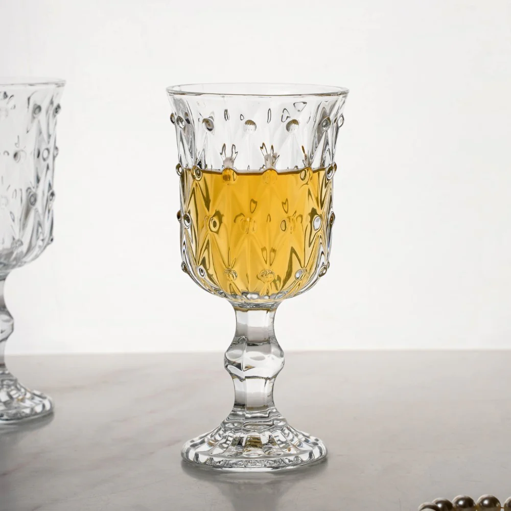 Crystal Wine Glass With Stem Set Of 4 200 ml - Image 6