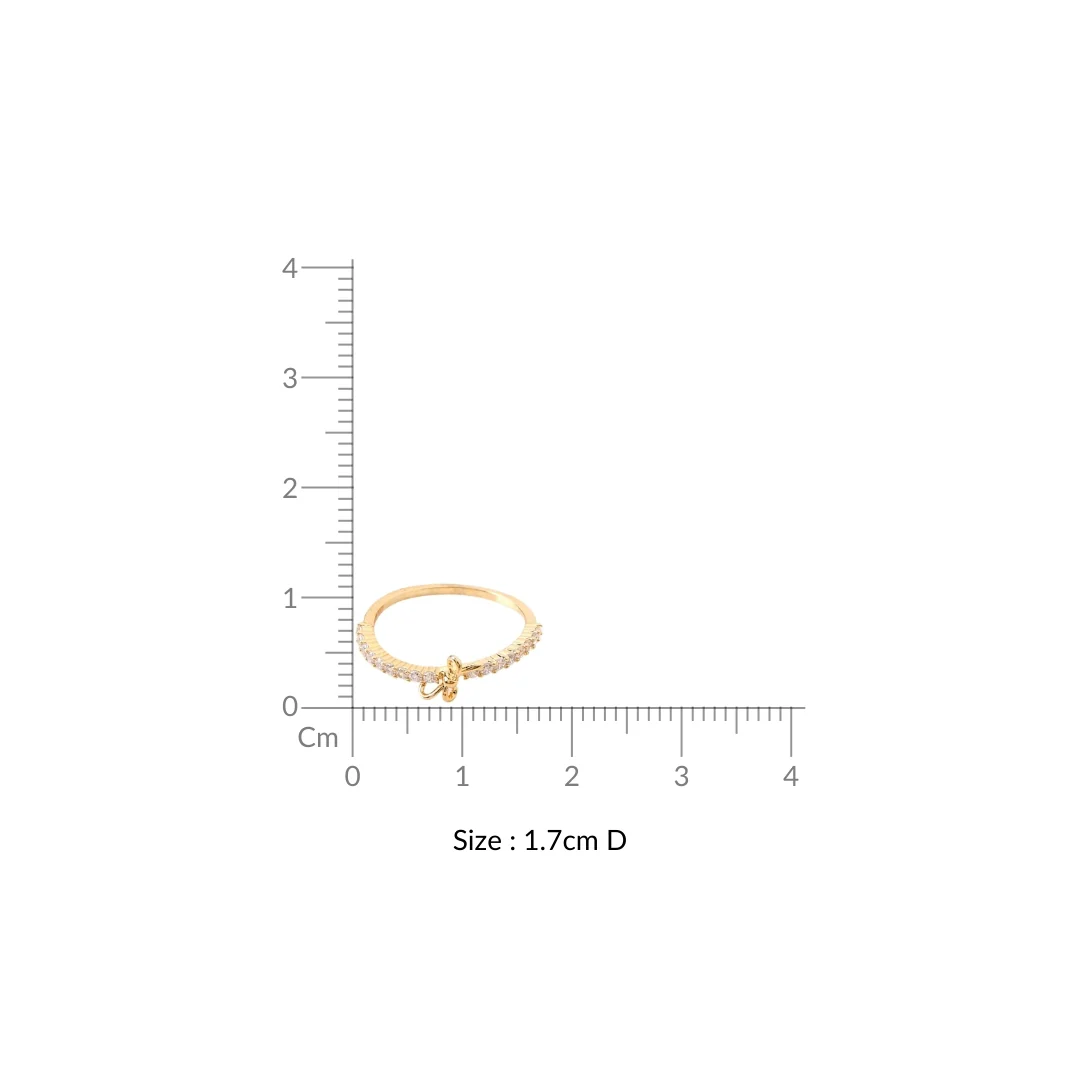 Dainty Gold Kawaii Ring - Image 3