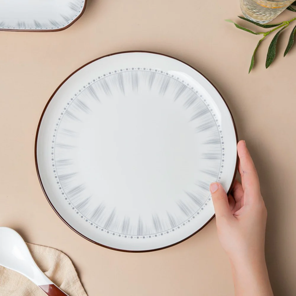 Dainty Patterned Ceramic Dinner Plate 10 Inch - Image 2